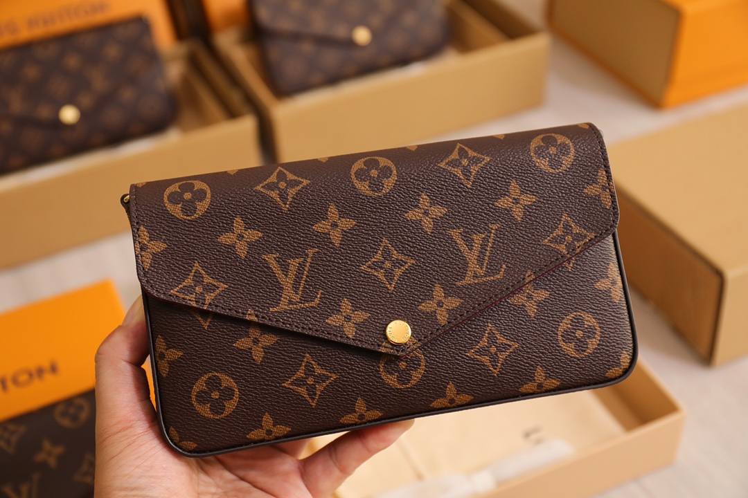 Ellebag’s 1:1 Replica of Louis Vuitton M61276 Pochette Félicie Chain Bag(2024 Dec Updated)-Best Quality Fake Louis Vuitton Bag Online Store, Replica designer bag ru