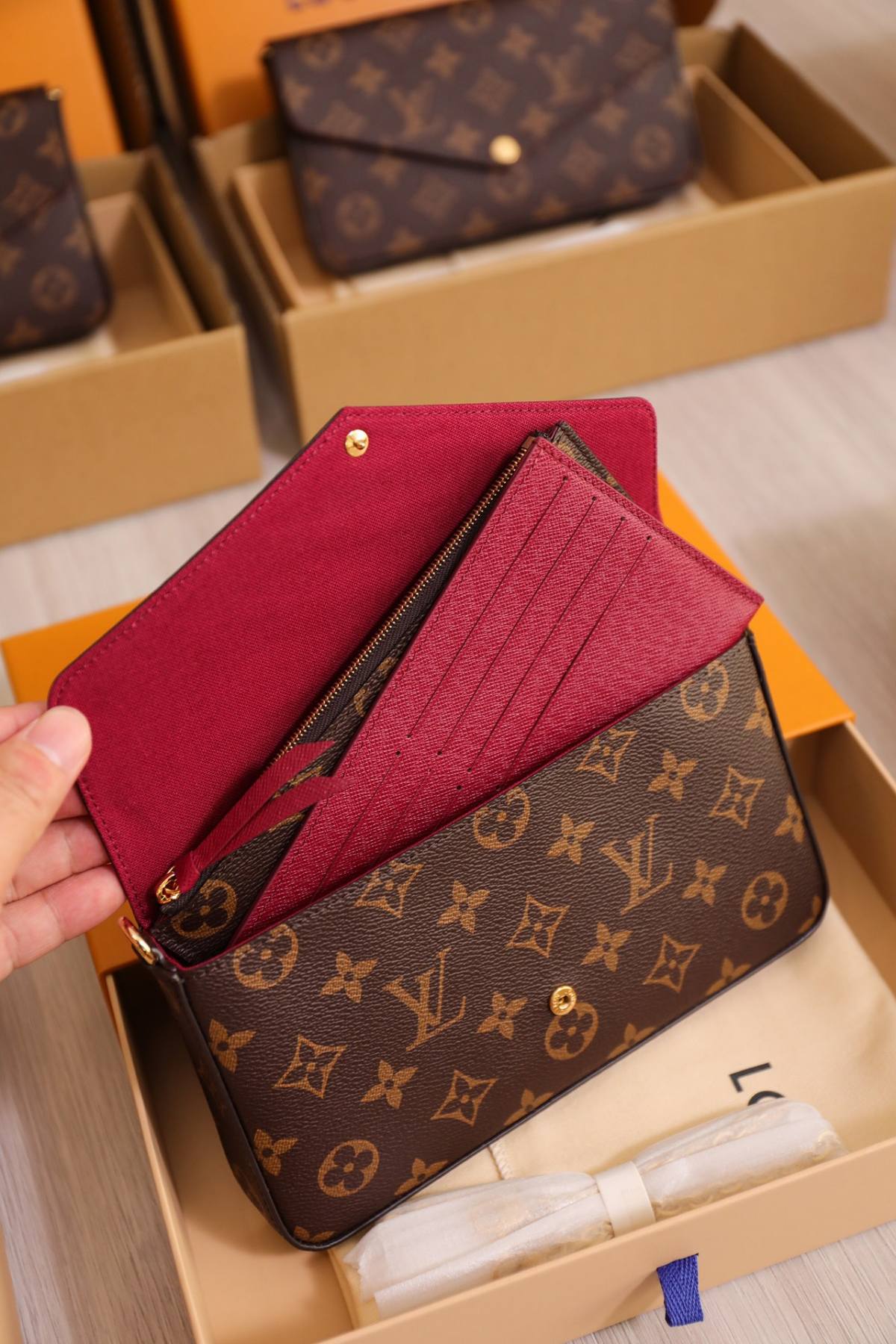 Ellebag’s 1:1 Replica of Louis Vuitton M61276 Pochette Félicie Chain Bag(2024 Dec Updated)-Best Quality Fake Louis Vuitton Bag Online Store, Replica designer bag ru