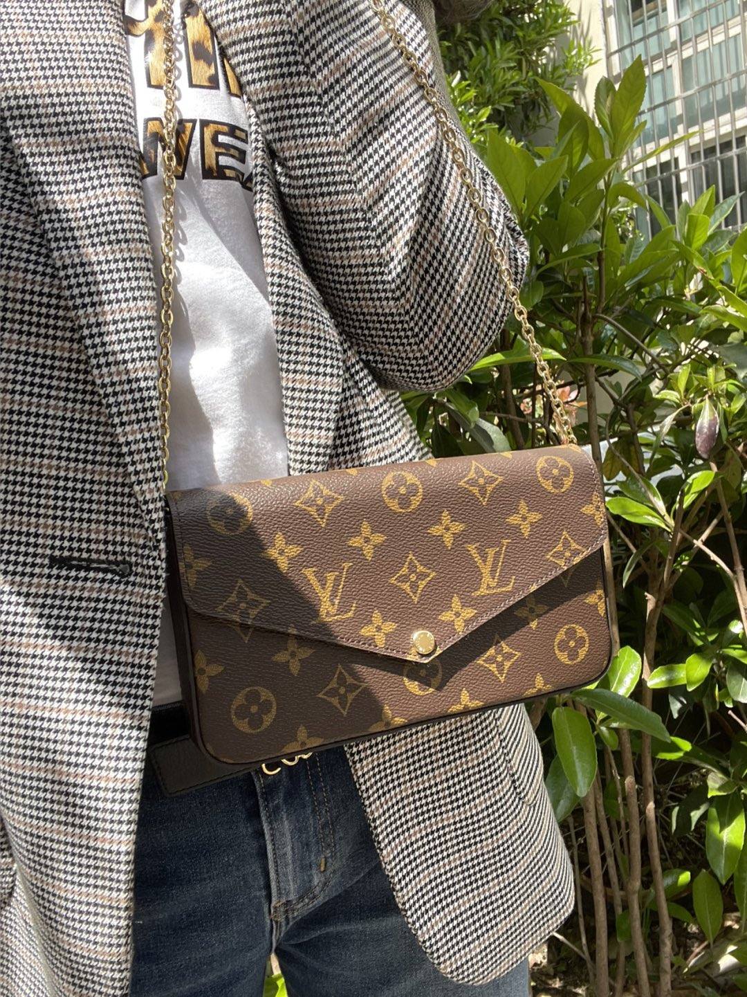 Ellebag’s 1:1 Replica of Louis Vuitton M61276 Pochette Félicie Chain Bag(2024 Dec Updated)-Best Quality Fake Louis Vuitton Bag Online Store, Replica designer bag ru