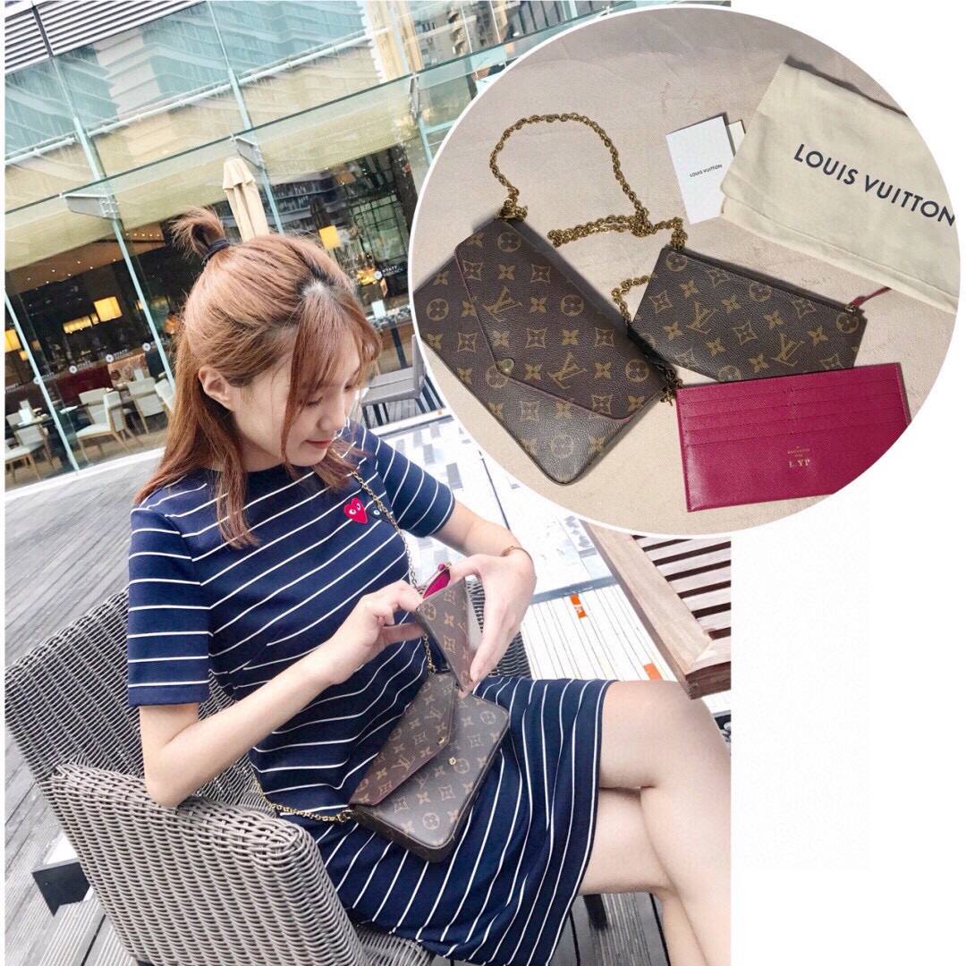 Ellebag’s 1:1 Replica of Louis Vuitton M61276 Pochette Félicie Chain Bag(2024 Dec Updated)-Best Quality Fake Louis Vuitton Bag Online Store, Replica designer bag ru