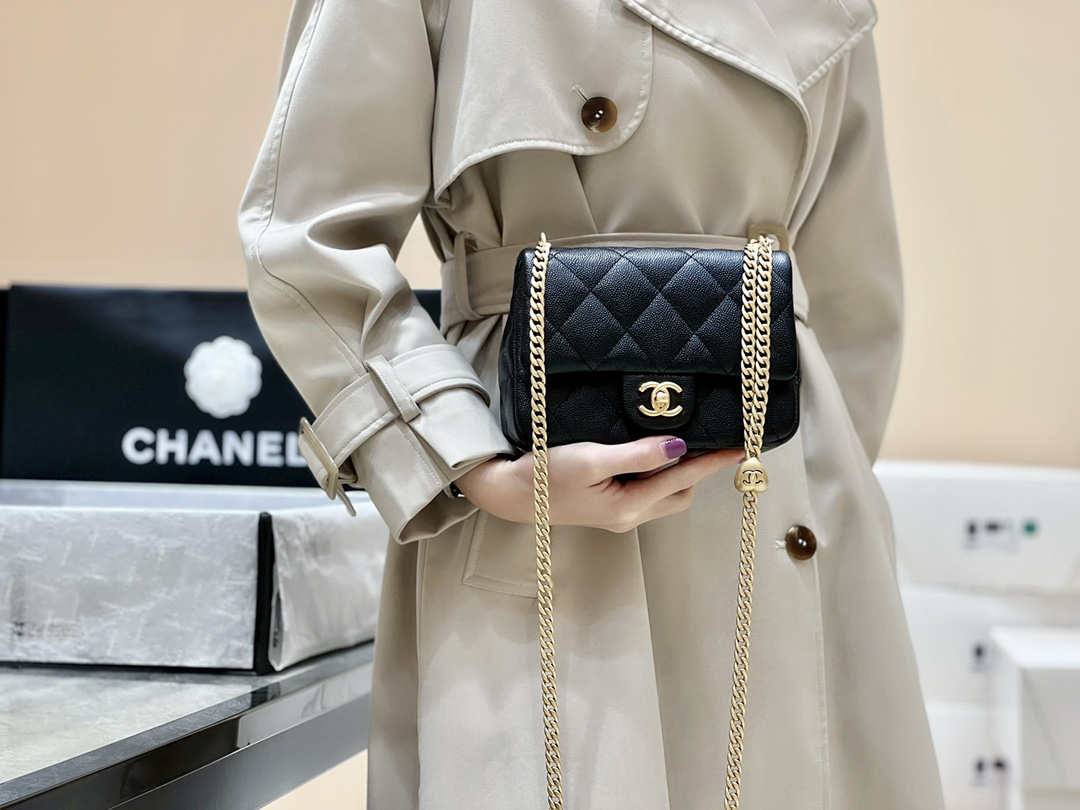 Ellebag’s Exquisite Replica: The black Caviar Leather Chanel Mini Flap Bag with Heart Clasp(2024 Dec Updated)-Labākās kvalitātes viltotās Louis Vuitton somas tiešsaistes veikals, dizaineru somas kopija ru