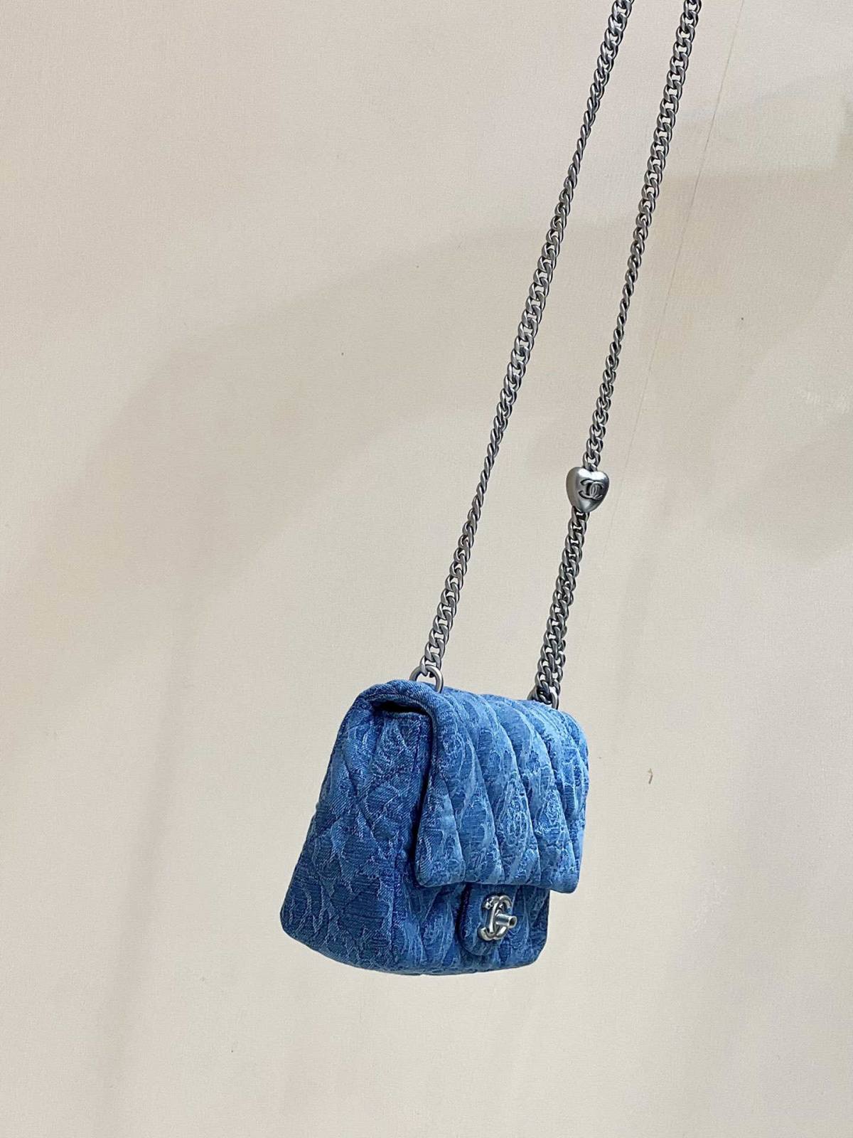 Ellebag’s Exquisite Replica: The Blue Denim Chanel Mini Flap Bag with Silver-Tone Hardware(2024 Dec Updated)-Best Quality Fake Louis Vuitton Bag Online Store, Replica designer bag ru