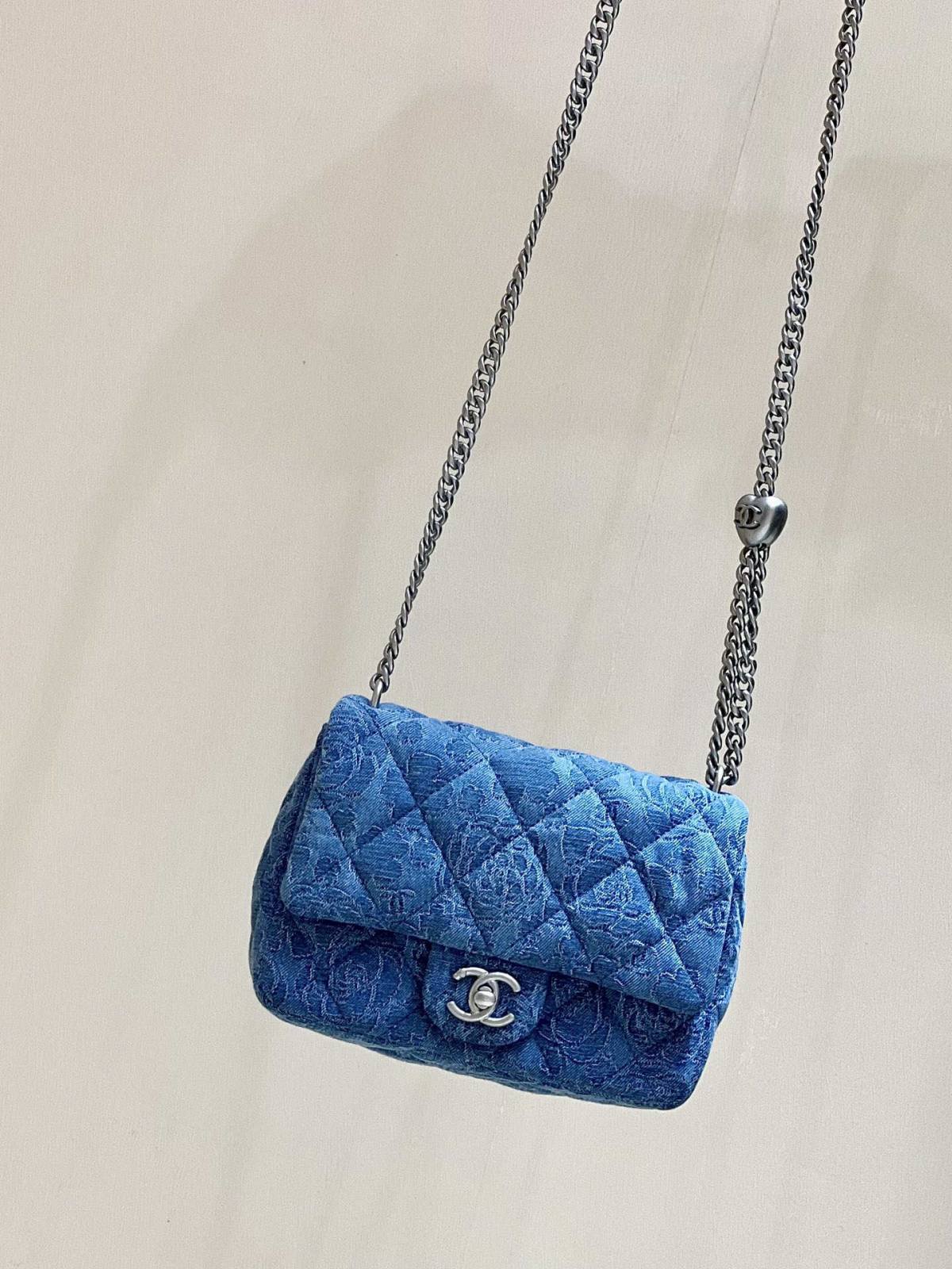 Ellebag’s Exquisite Replica: The Blue Denim Chanel Mini Flap Bag with Silver-Tone Hardware(2024 Dec Updated)-Best Quality Fake Louis Vuitton Bag Online Store, Replica designer bag ru