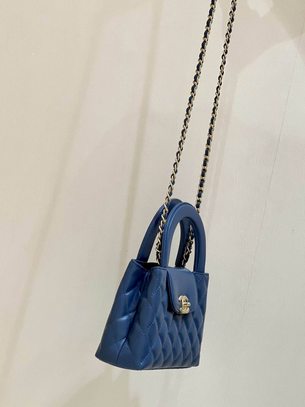 Ellebag’s Exquisite Replica: The Blue Lambskin Chanel Mini Kelly-Style Shopping Bag(2024 Dec Updated)-בעסטער קוואַליטעט שווינדל לוי ווויטטאָן באַג אָנליין קראָם, רעפּליקע דיזיינער זעקל רו