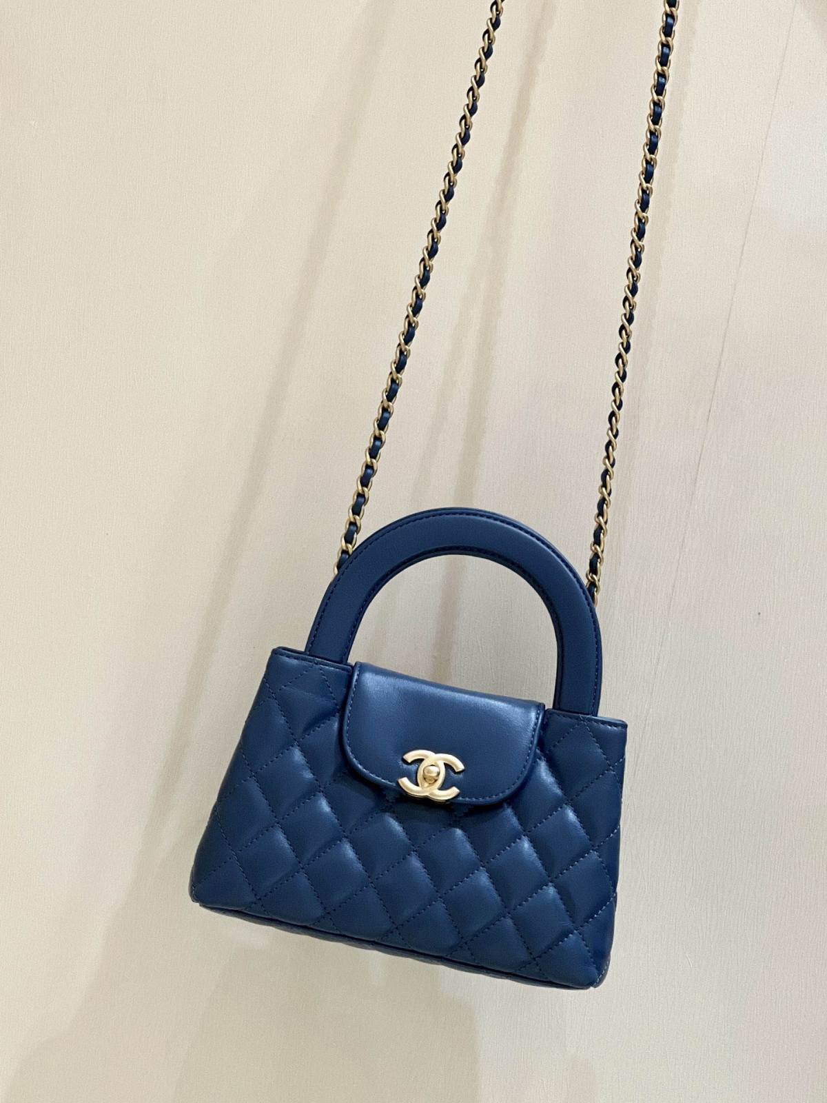 Ellebag’s Exquisite Replica: The Blue Lambskin Chanel Mini Kelly-Style Shopping Bag(2024 Dec Updated)-בעסטער קוואַליטעט שווינדל לוי ווויטטאָן באַג אָנליין קראָם, רעפּליקע דיזיינער זעקל רו