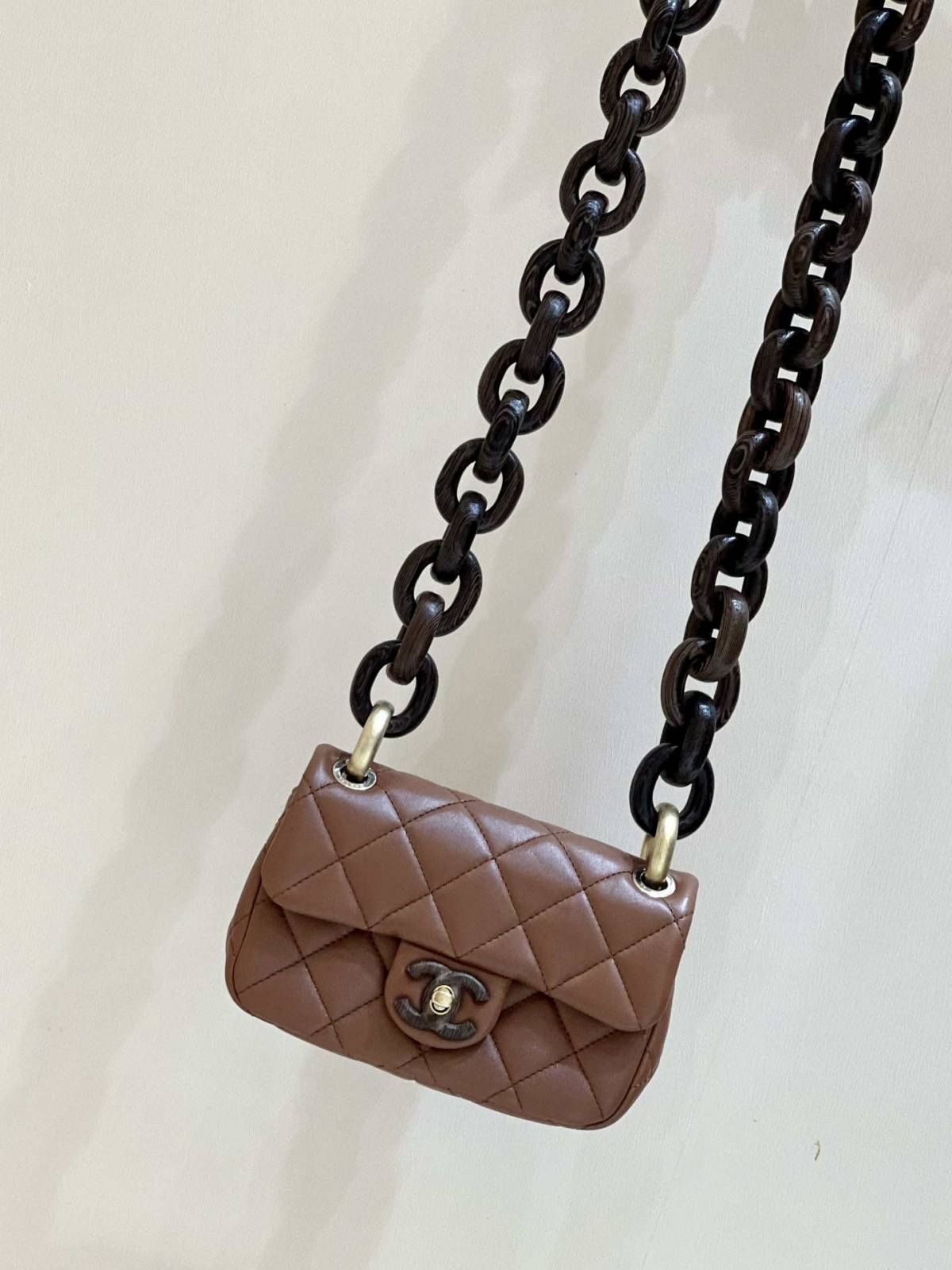 Ellebag’s Exquisite Replica: The Brown Lambskin Chanel Mini Flap Bag with Vintage Hardware(2024 Dec Updated)-بهترين معيار جي جعلي لوئس ويٽون بيگ آن لائين اسٽور، ريپليڪا ڊيزائنر بيگ ru