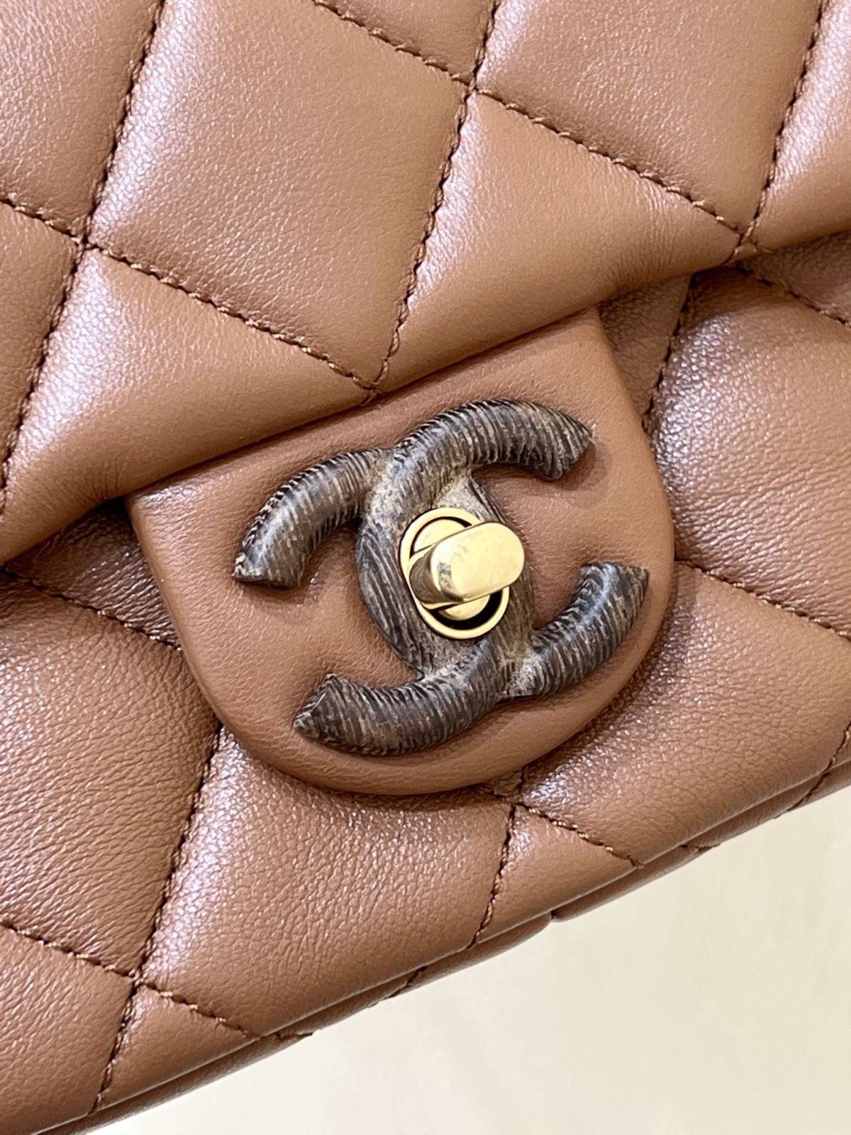 Ellebag’s Exquisite Replica: The Brown Lambskin Chanel Mini Flap Bag with Vintage Hardware(2024 Dec Updated)-بهترين معيار جي جعلي لوئس ويٽون بيگ آن لائين اسٽور، ريپليڪا ڊيزائنر بيگ ru