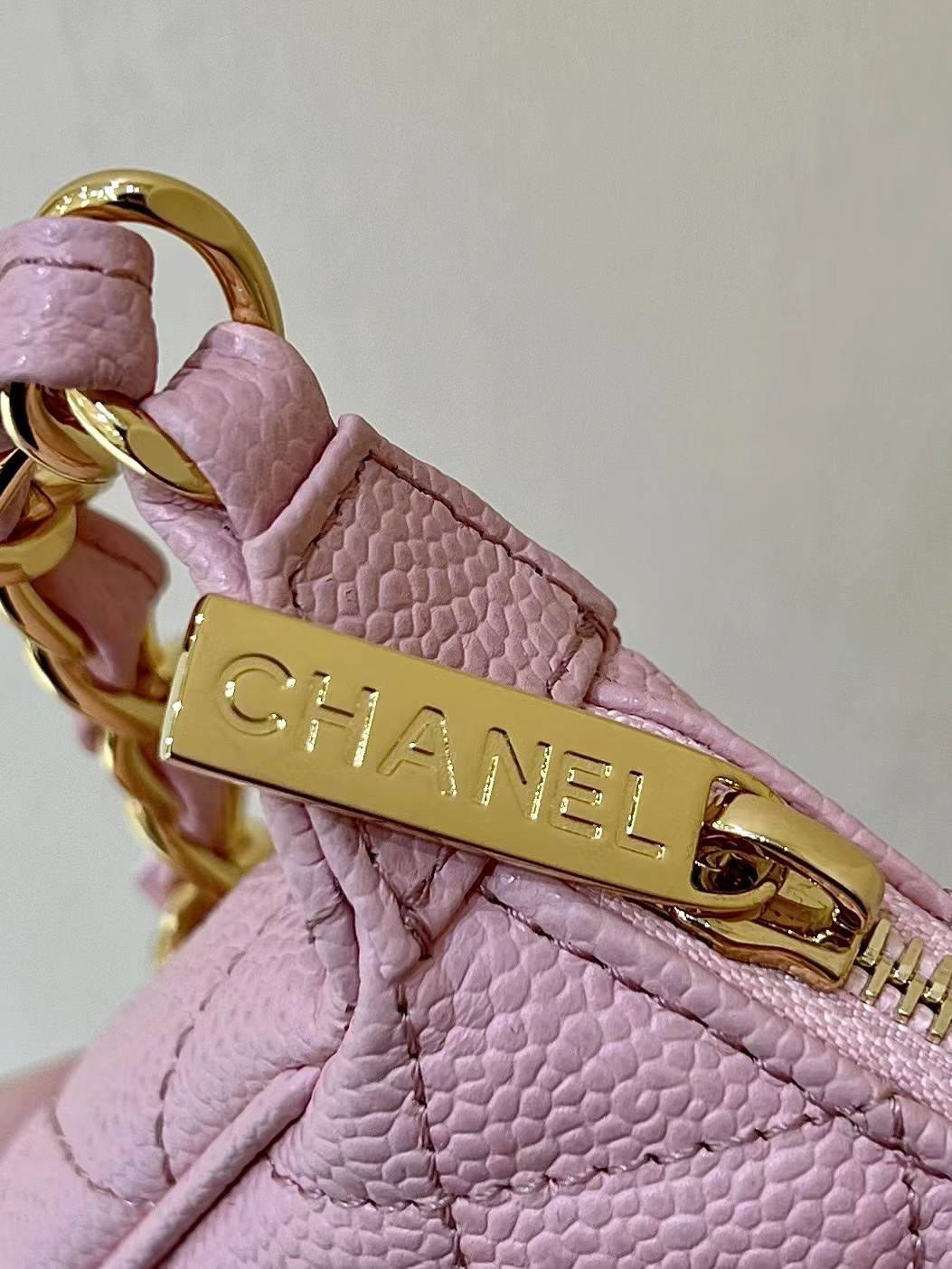 Ellebag’s Exquisite Replica: The Pink Caviar Leather Chanel Bag with Wide Leather-Interlaced Chain and Gold Hardware(2024 Dec Updated)-Интернет-магазин поддельной сумки Louis Vuitton лучшего качества, копия дизайнерской сумки ru