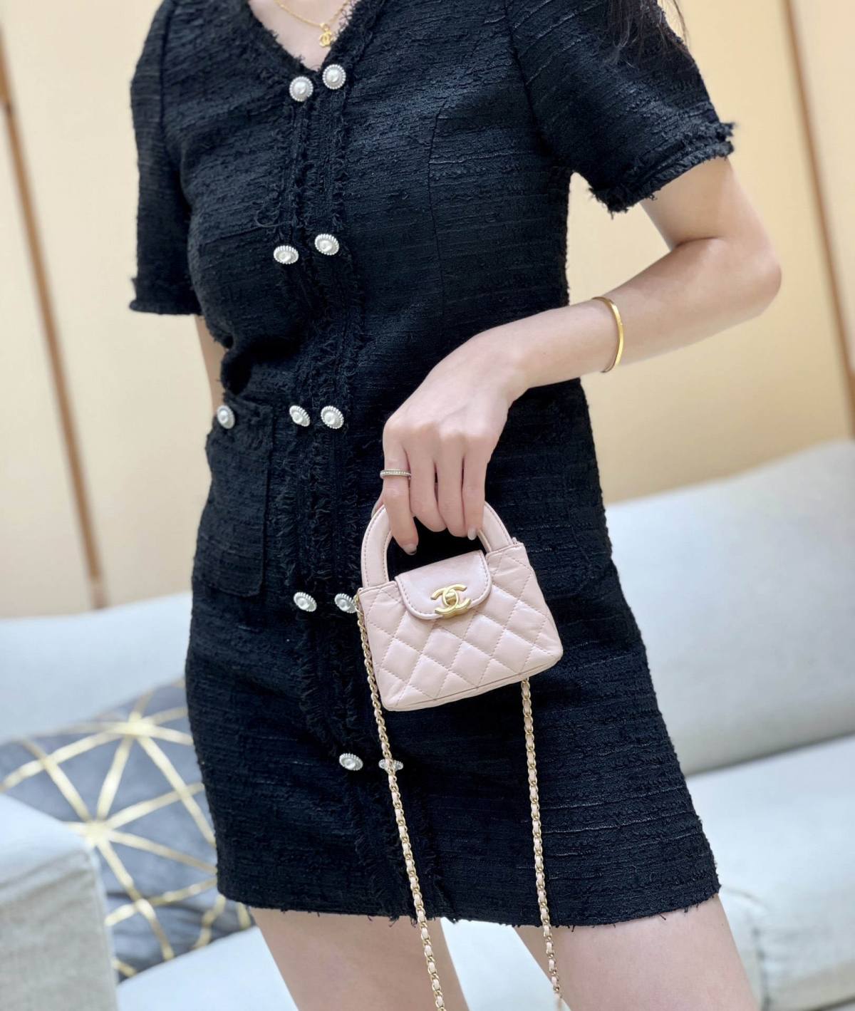 Ellebag’s Exquisite Replica: The Pink Lambskin Chanel Kelly-Style Clutch with Chain(2024 Dec Updated)-ร้านค้าออนไลน์กระเป๋า Louis Vuitton ปลอมคุณภาพดีที่สุด, กระเป๋าออกแบบจำลอง ru