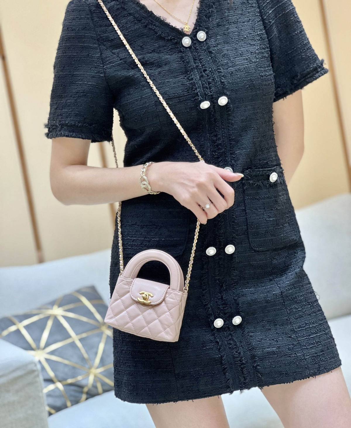 Ellebag’s Exquisite Replica: The Pink Lambskin Chanel Kelly-Style Clutch with Chain(2024 Dec Updated)-ร้านค้าออนไลน์กระเป๋า Louis Vuitton ปลอมคุณภาพดีที่สุด, กระเป๋าออกแบบจำลอง ru