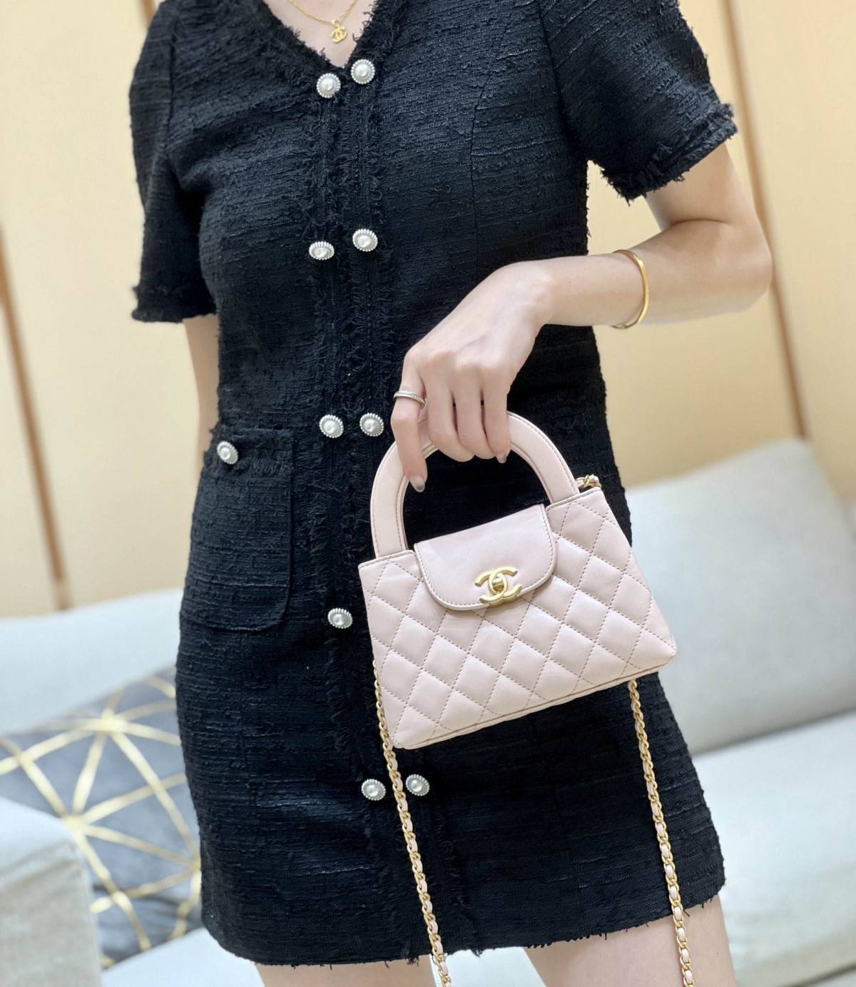 Ellebag’s Exquisite Replica: The Pink Lambskin Chanel Mini Kelly-Style Shopping Bag(2024 Dec Updated)-ร้านค้าออนไลน์กระเป๋า Louis Vuitton ปลอมคุณภาพดีที่สุด, กระเป๋าออกแบบจำลอง ru