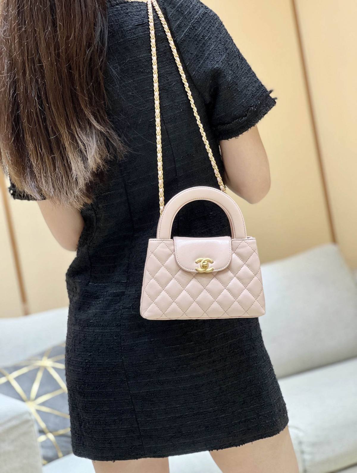 Ellebag’s Exquisite Replica: The Pink Lambskin Chanel Mini Kelly-Style Shopping Bag(2024 Dec Updated)-ร้านค้าออนไลน์กระเป๋า Louis Vuitton ปลอมคุณภาพดีที่สุด, กระเป๋าออกแบบจำลอง ru