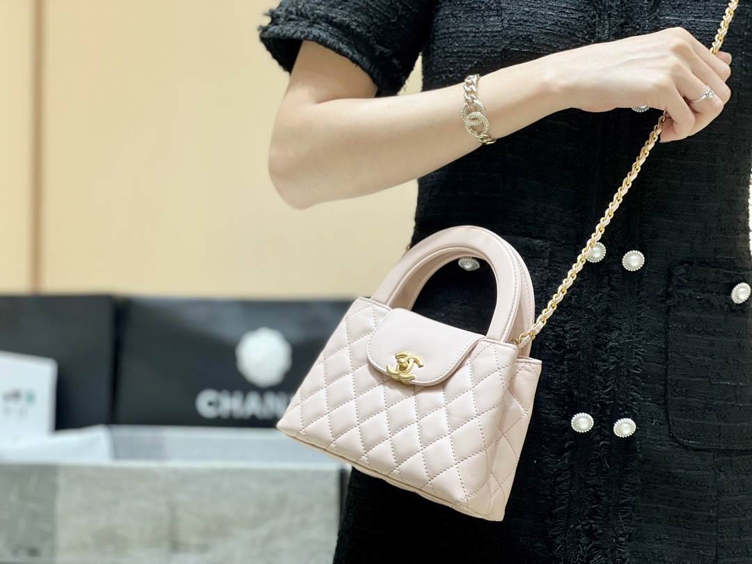 Ellebag’s Exquisite Replica: The Pink Lambskin Chanel Mini Kelly-Style Shopping Bag(2024 Dec Updated)-ร้านค้าออนไลน์กระเป๋า Louis Vuitton ปลอมคุณภาพดีที่สุด, กระเป๋าออกแบบจำลอง ru