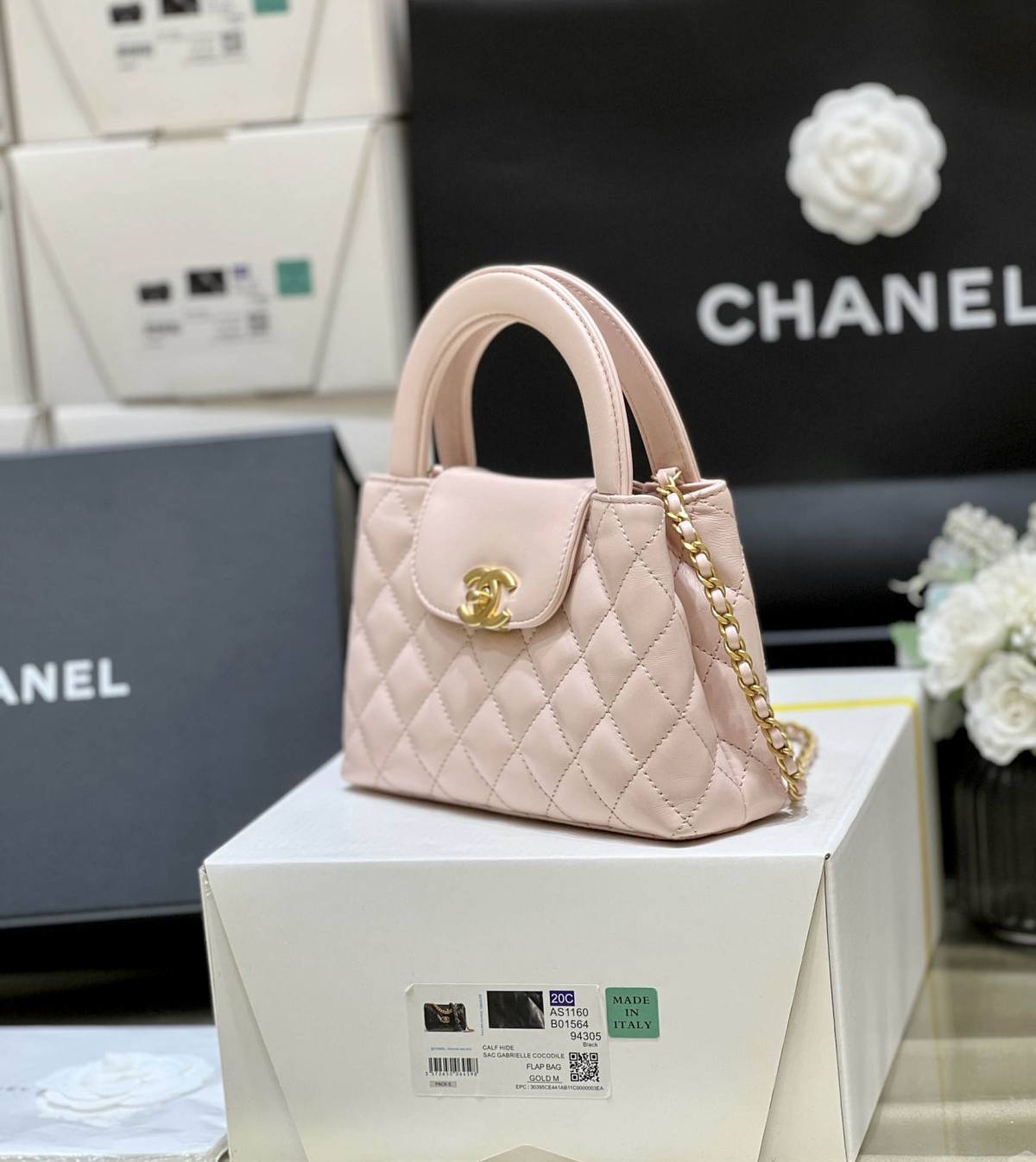 Ellebag’s Exquisite Replica: The Pink Lambskin Chanel Mini Kelly-Style Shopping Bag(2024 Dec Updated)-ร้านค้าออนไลน์กระเป๋า Louis Vuitton ปลอมคุณภาพดีที่สุด, กระเป๋าออกแบบจำลอง ru