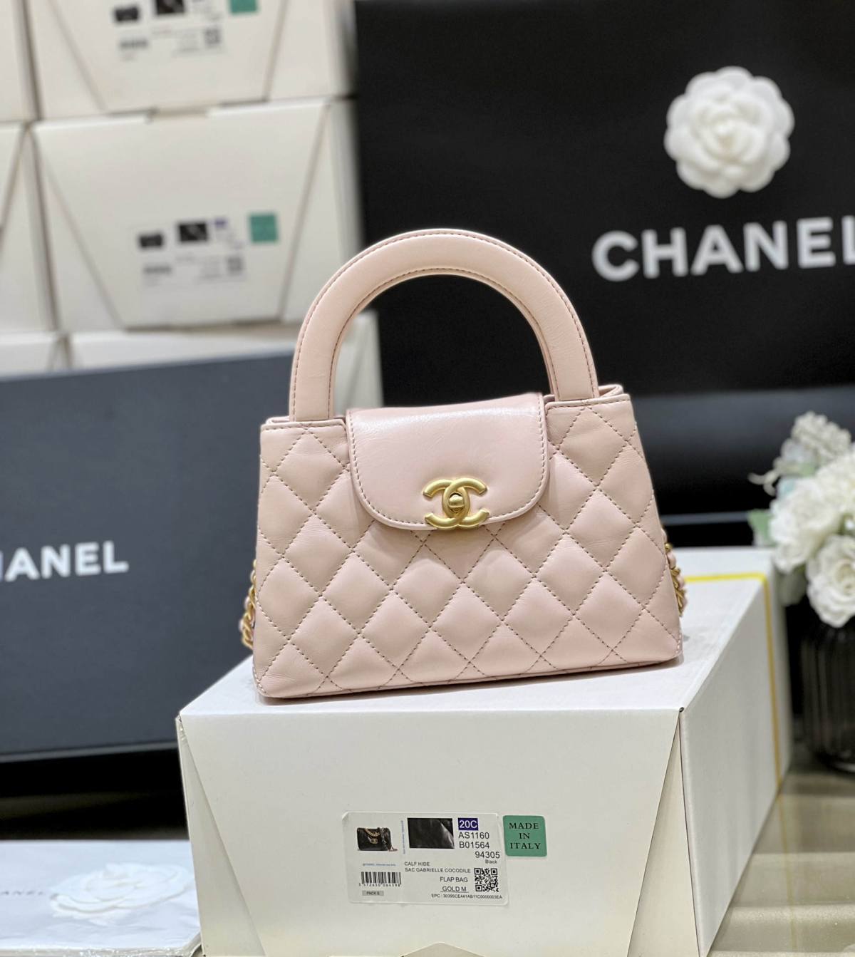 Ellebag’s Exquisite Replica: The Pink Lambskin Chanel Mini Kelly-Style Shopping Bag(2024 Dec Updated)-ร้านค้าออนไลน์กระเป๋า Louis Vuitton ปลอมคุณภาพดีที่สุด, กระเป๋าออกแบบจำลอง ru