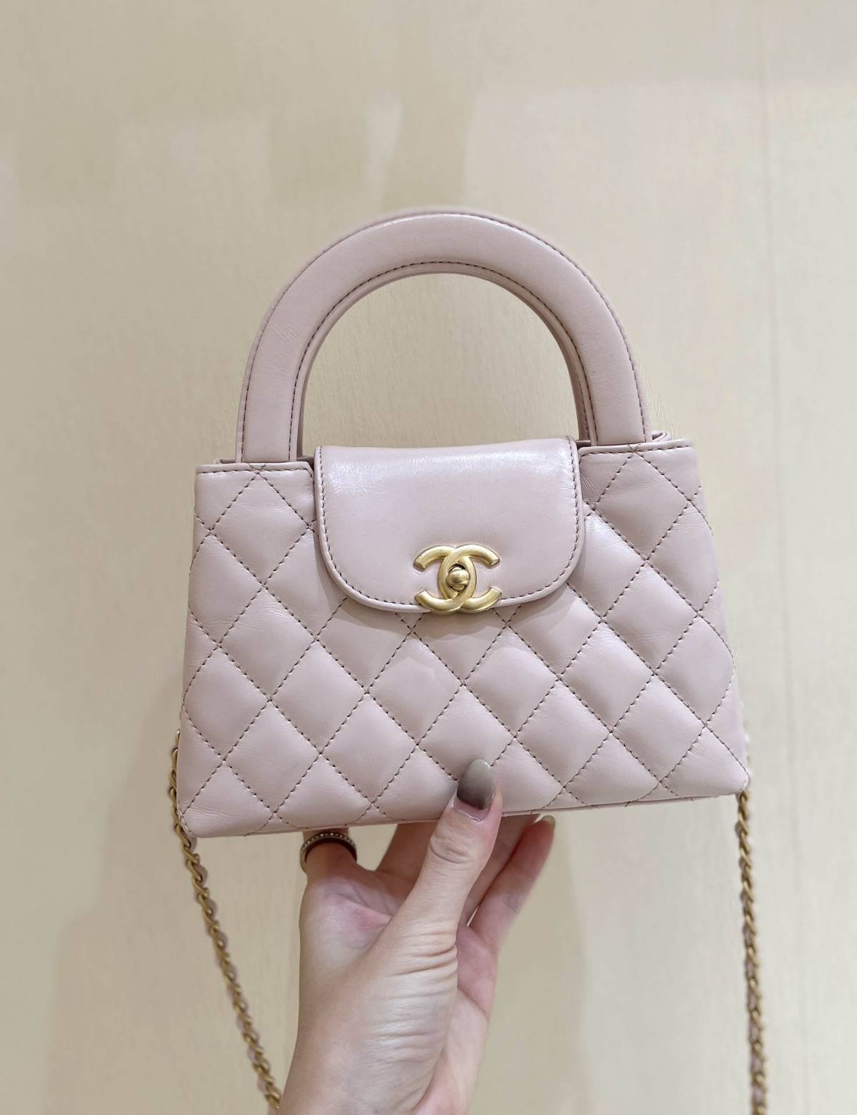 Ellebag’s Exquisite Replica: The Pink Lambskin Chanel Mini Kelly-Style Shopping Bag(2024 Dec Updated)-ร้านค้าออนไลน์กระเป๋า Louis Vuitton ปลอมคุณภาพดีที่สุด, กระเป๋าออกแบบจำลอง ru