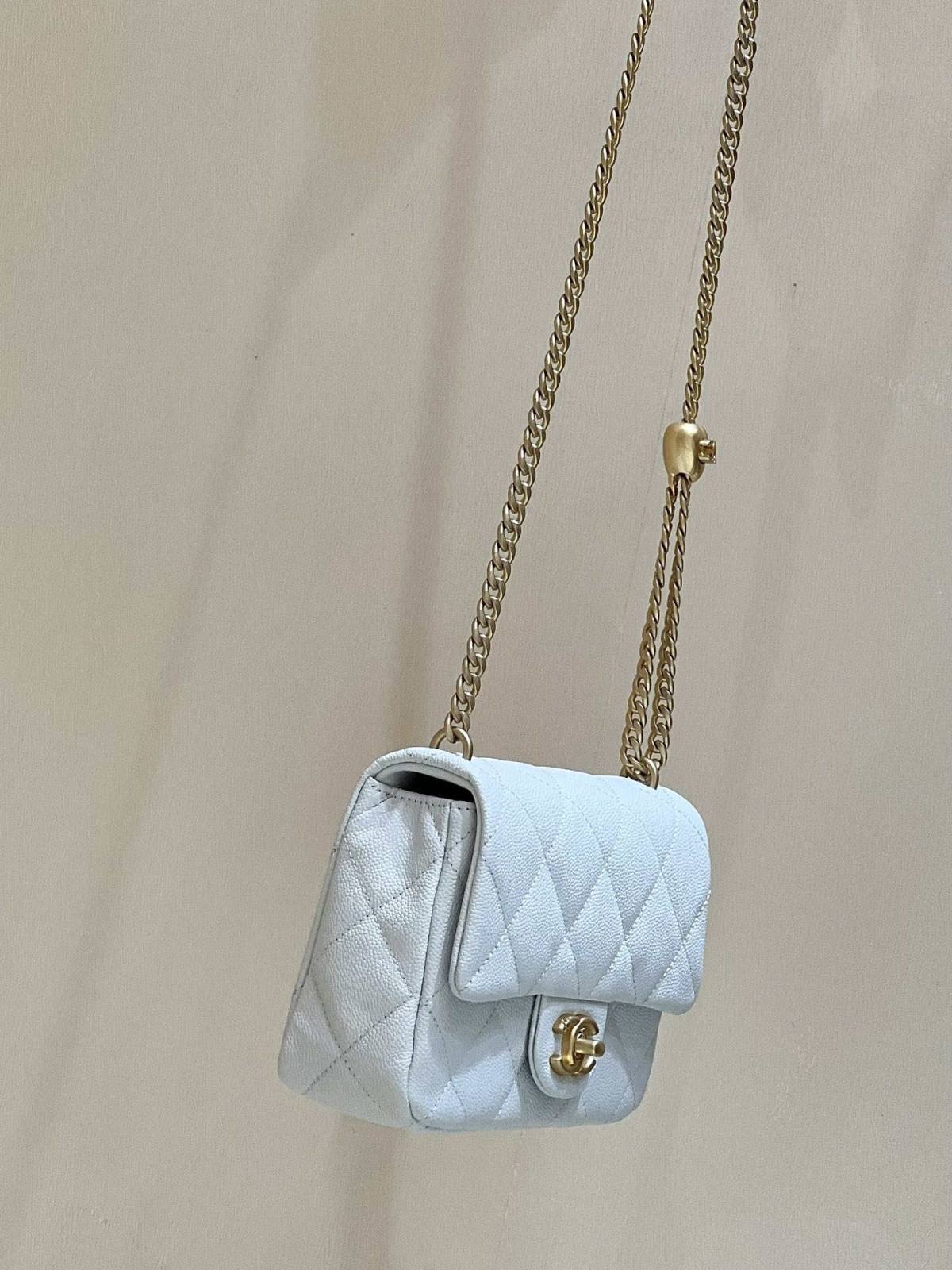 Ellebag’s Exquisite Replica: The White Caviar Leather Chanel Mini Flap Bag with Heart Clasp(2024 Dec Updated)-Best Quality Fake Louis Vuitton Bag Online Store, Replica designer bag ru