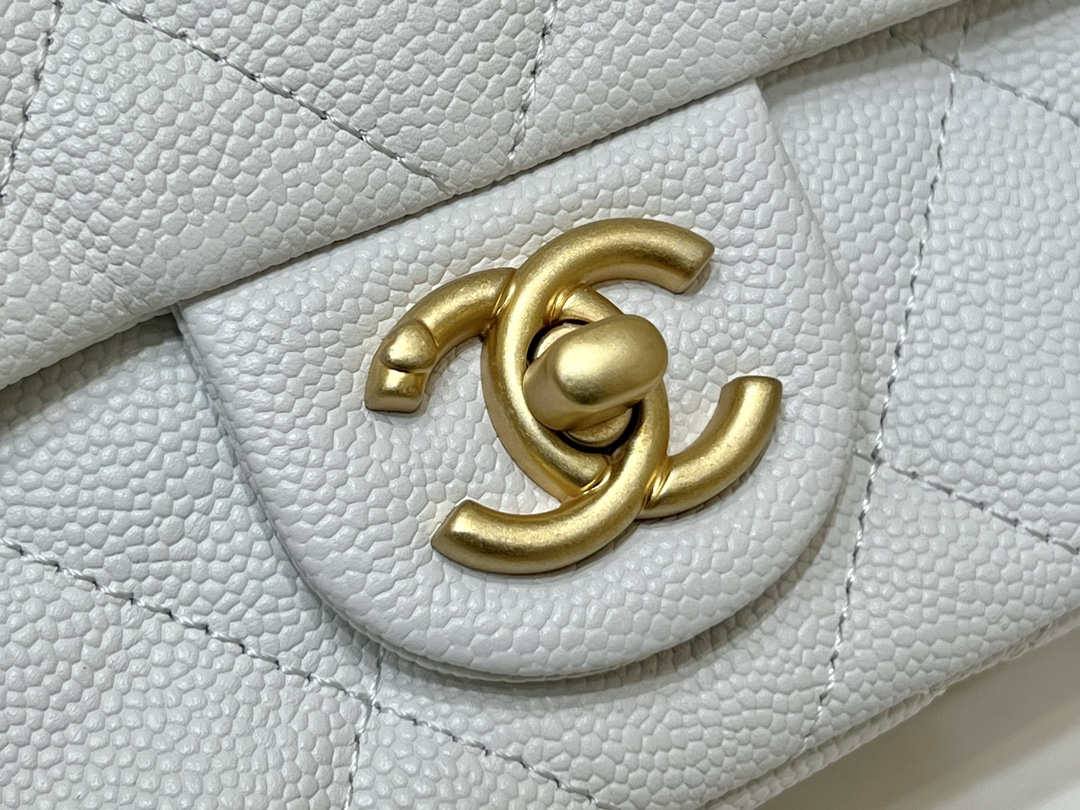 Ellebag’s Exquisite Replica: The White Caviar Leather Chanel Mini Flap Bag with Heart Clasp(2024 Dec Updated)-Best Quality Fake Louis Vuitton Bag Online Store, Replica designer bag ru