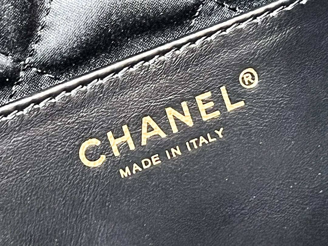 Ellebag’s Masterful Recreation of the Chanel 22 Mini Bag in Black Lambskin with Gold Hardware(2024 Dec Updated)-Best Quality Replica designer Bag factory in China