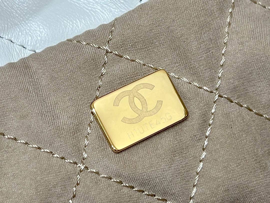 Ellebag’s Masterful Recreation of the Chanel 22 Mini Bag in White Lambskin with Gold Hardware(2024 Dec Updated)-Best Quality Fake Louis Vuitton Bag Online Store, Replica designer bag ru