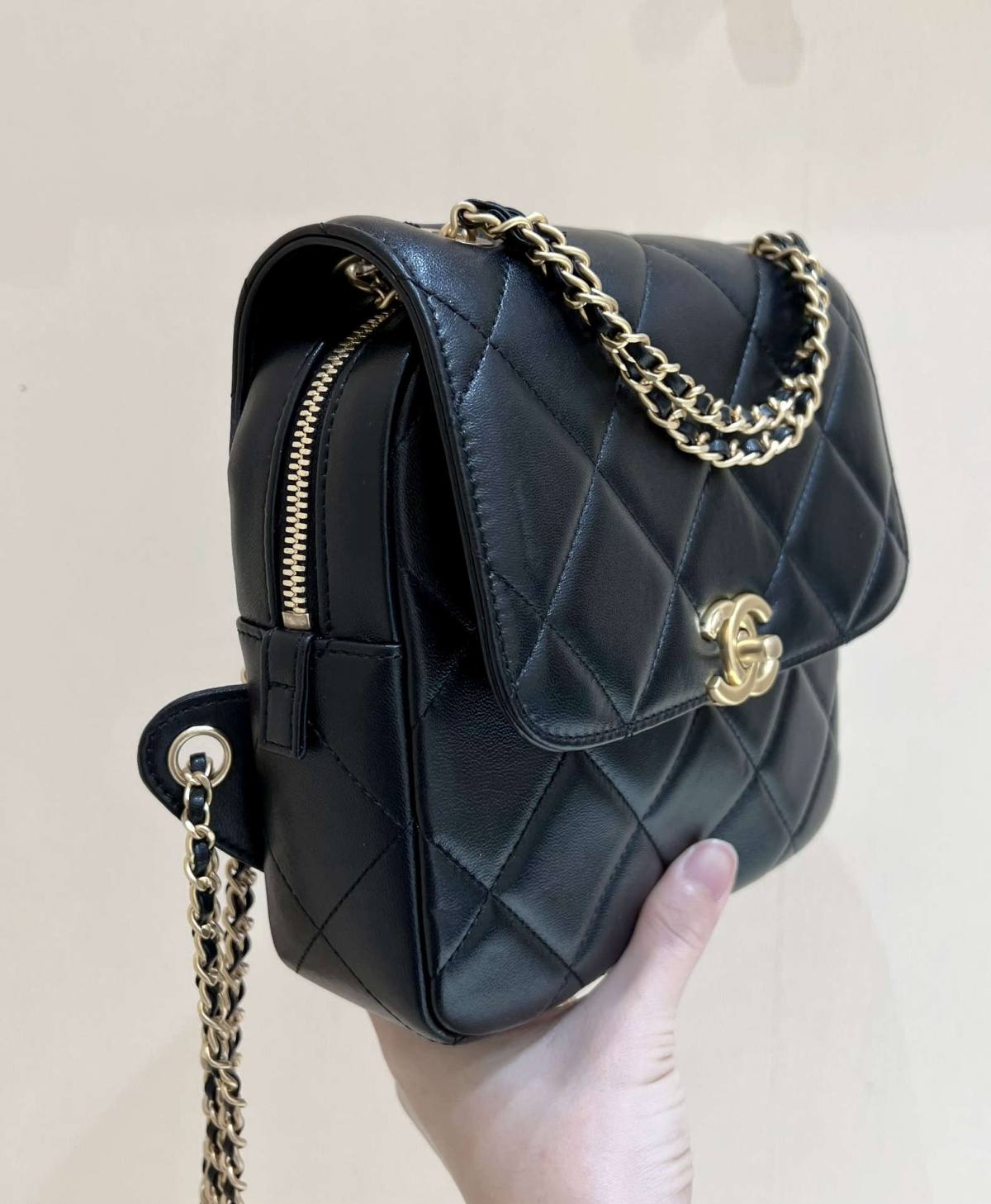 Ellebag’s Masterful Recreation of the Chanel 23P 3884 Lambskin Flap Bag with Gold Hardware(2024 Dec Updated)-Yakanakisa Hunhu Fake Louis Vuitton Bag Online Store, Replica dhizaini bag ru