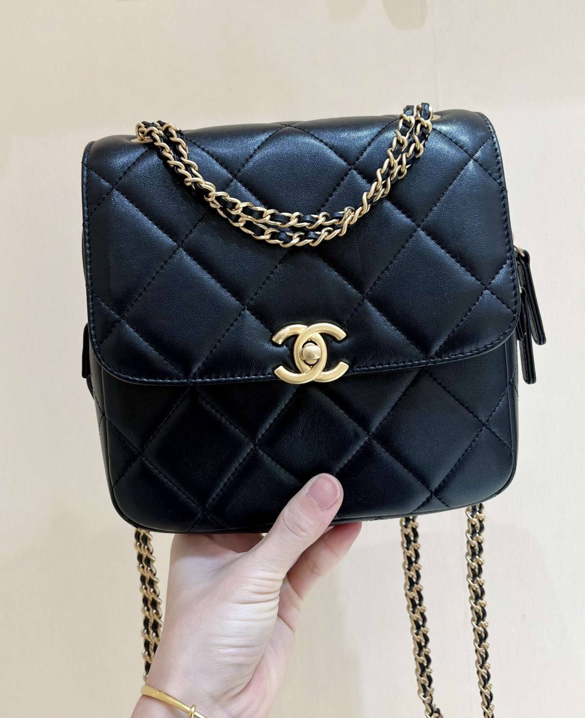 Ellebag’s Masterful Recreation of the Chanel 23P 3884 Lambskin Flap Bag with Gold Hardware(2024 Dec Updated)-Yakanakisa Hunhu Fake Louis Vuitton Bag Online Store, Replica dhizaini bag ru