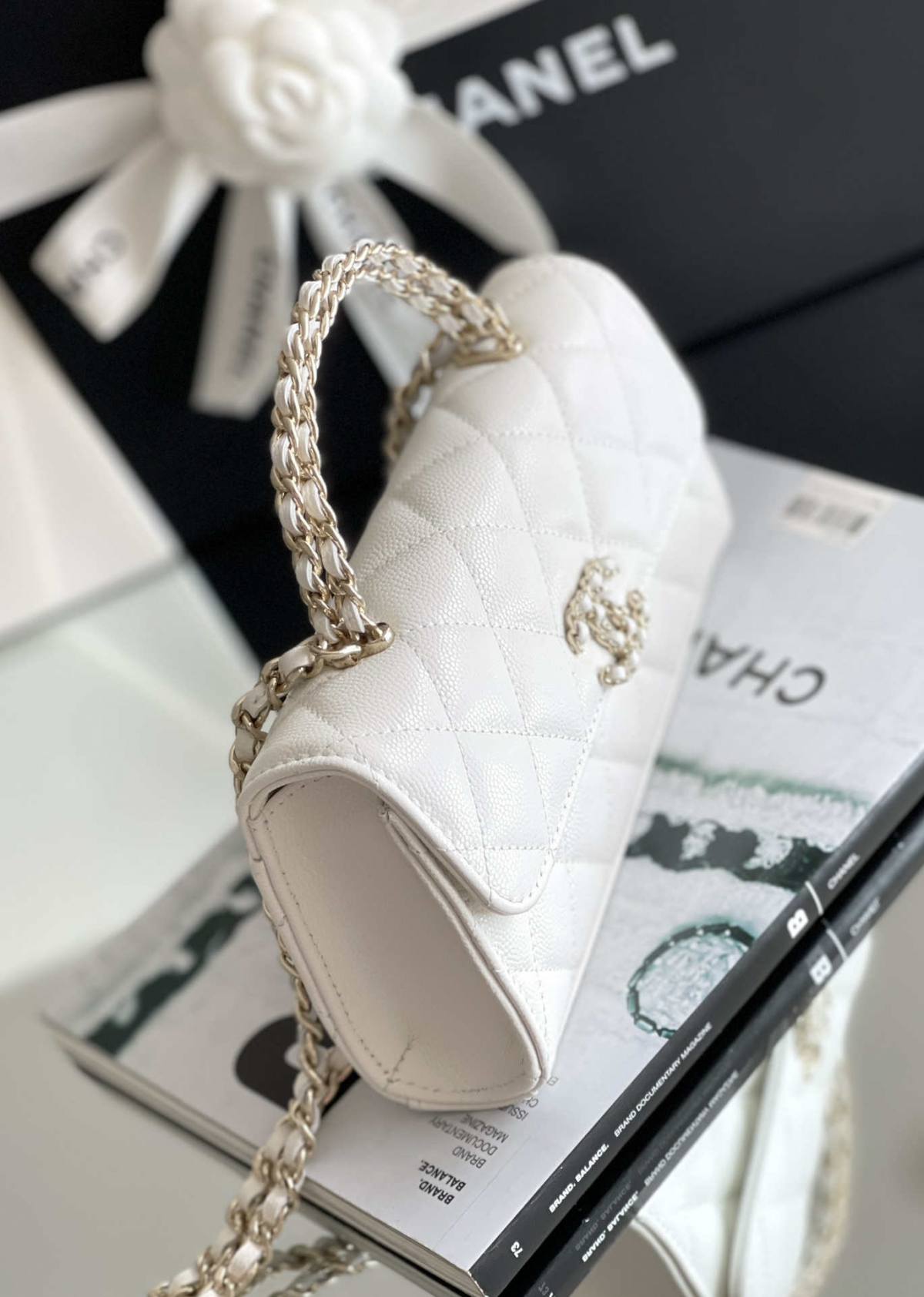 Ellebag’s Masterful Recreation of the Chanel 23P White Caviar Leather Bag(2024 Dec Updated)-Best Quality Fake Louis Vuitton Bag Online Store, Replica designer bag ru