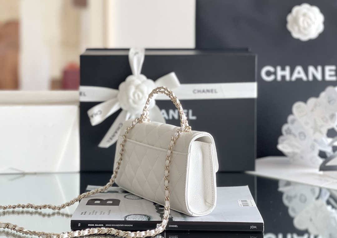 Ellebag’s Masterful Recreation of the Chanel 23P White Caviar Leather Bag(2024 Dec Updated)-Best Quality Fake Louis Vuitton Bag Online Store, Replica designer bag ru