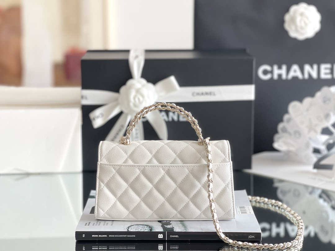 Ellebag’s Masterful Recreation of the Chanel 23P White Caviar Leather Bag(2024 Dec Updated)-Best Quality Fake Louis Vuitton Bag Online Store, Replica designer bag ru