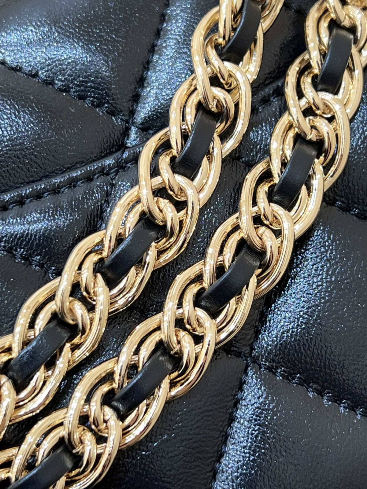 Ellebag’s Masterful Recreation of the Chanel 23S 4023 Black Lambskin Flap Bag with Gold Hardware(2024 Dec Updated)-Best Quality Fake Louis Vuitton Bag Online Store, Replica designer bag ru