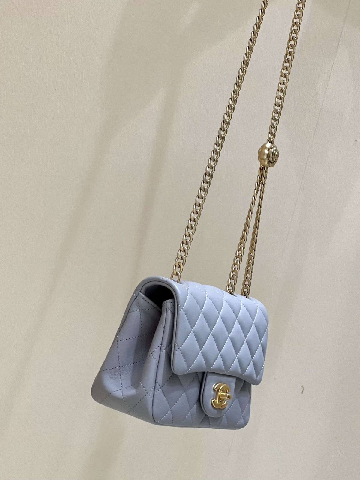 Ellebag’s Masterful Recreation of the Chanel 23S 4040 Blue Lambskin Flap Bag with Gold Hardware(2024 Dec Updated)-Best Quality Fake Louis Vuitton Bag Online Store, Replica designer bag ru