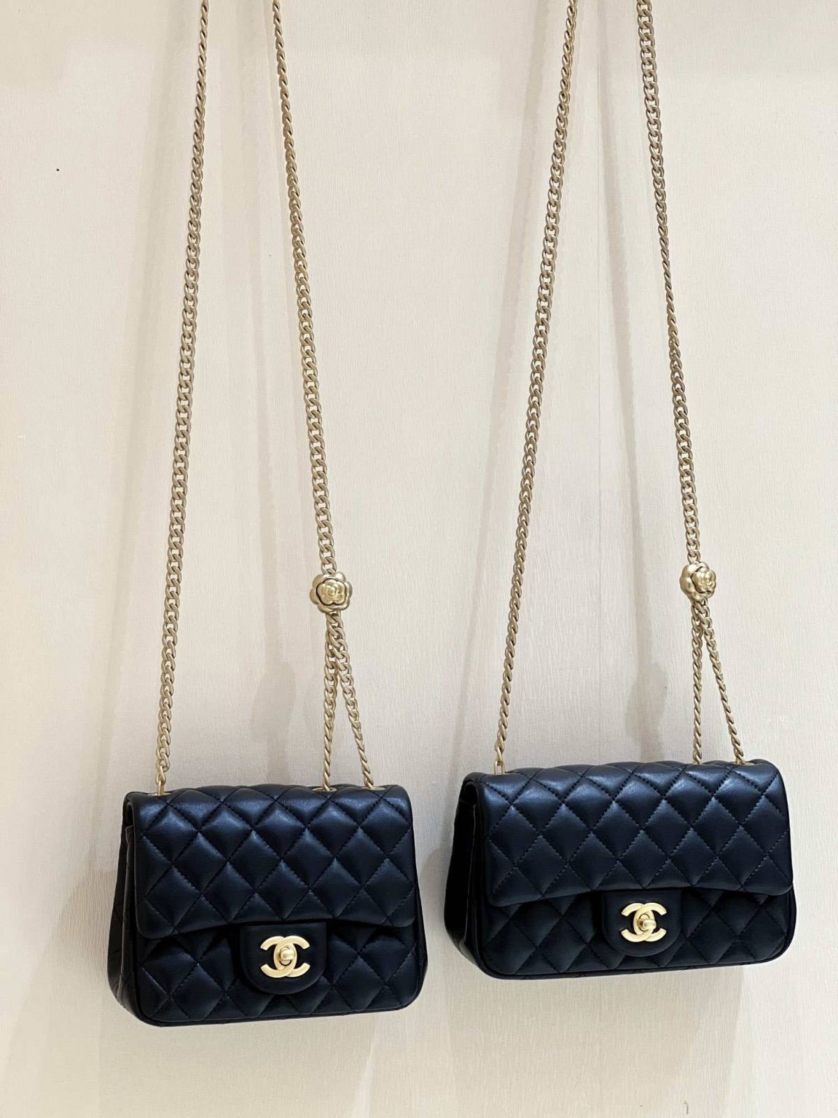 Ellebag’s Masterful Recreation of the Chanel 23S 4041 Black Lambskin Flap Bag with Camellia Clasp(2024 Dec Updated)-Best Quality Fake Louis Vuitton Bag Online Store, Replica designer bag ru