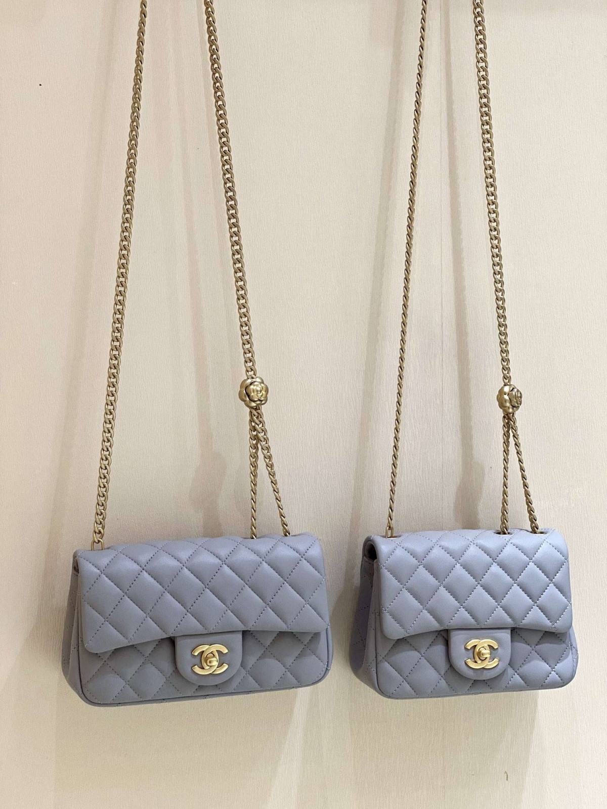 Ellebag’s Masterful Recreation of the Chanel 23S 4041 Blue Lambskin Flap Bag with Camellia Clasp(2024 Dec Updated)-Best Quality Fake Louis Vuitton Bag Online Store, Replica designer bag ru