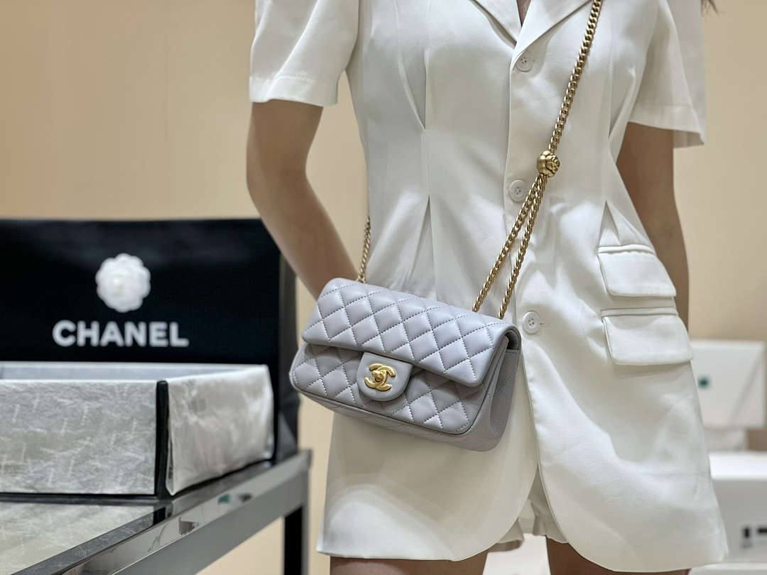 Ellebag’s Masterful Recreation of the Chanel 23S 4041 Blue Lambskin Flap Bag with Camellia Clasp(2024 Dec Updated)-Best Quality Fake Louis Vuitton Bag Online Store, Replica designer bag ru