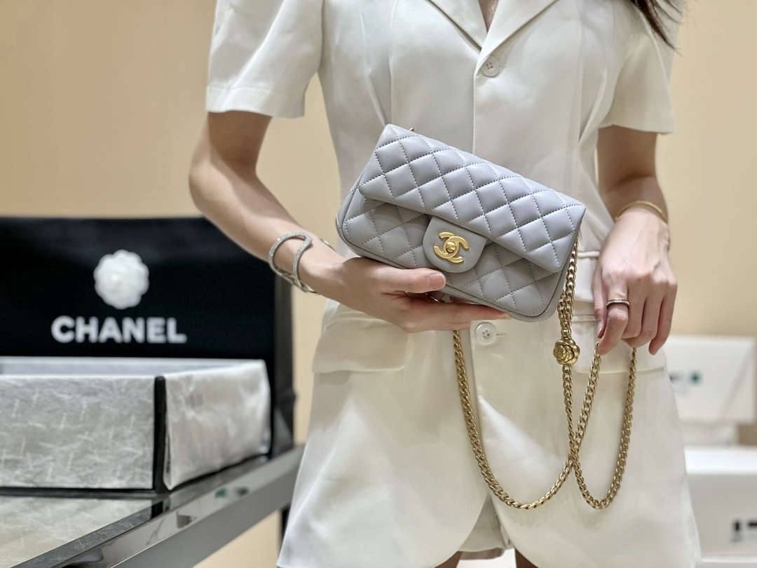 Ellebag’s Masterful Recreation of the Chanel 23S 4041 Blue Lambskin Flap Bag with Camellia Clasp(2024 Dec Updated)-Best Quality Fake Louis Vuitton Bag Online Store, Replica designer bag ru