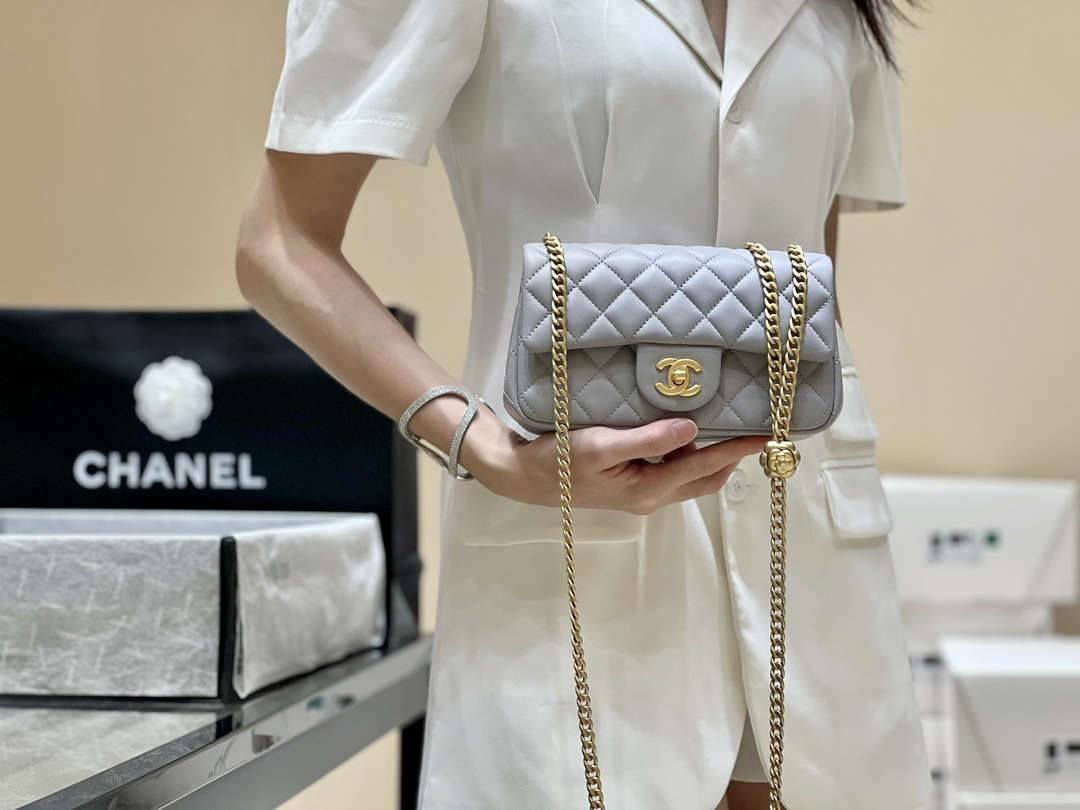 Ellebag’s Masterful Recreation of the Chanel 23S 4041 Blue Lambskin Flap Bag with Camellia Clasp(2024 Dec Updated)-Best Quality Fake Louis Vuitton Bag Online Store, Replica designer bag ru