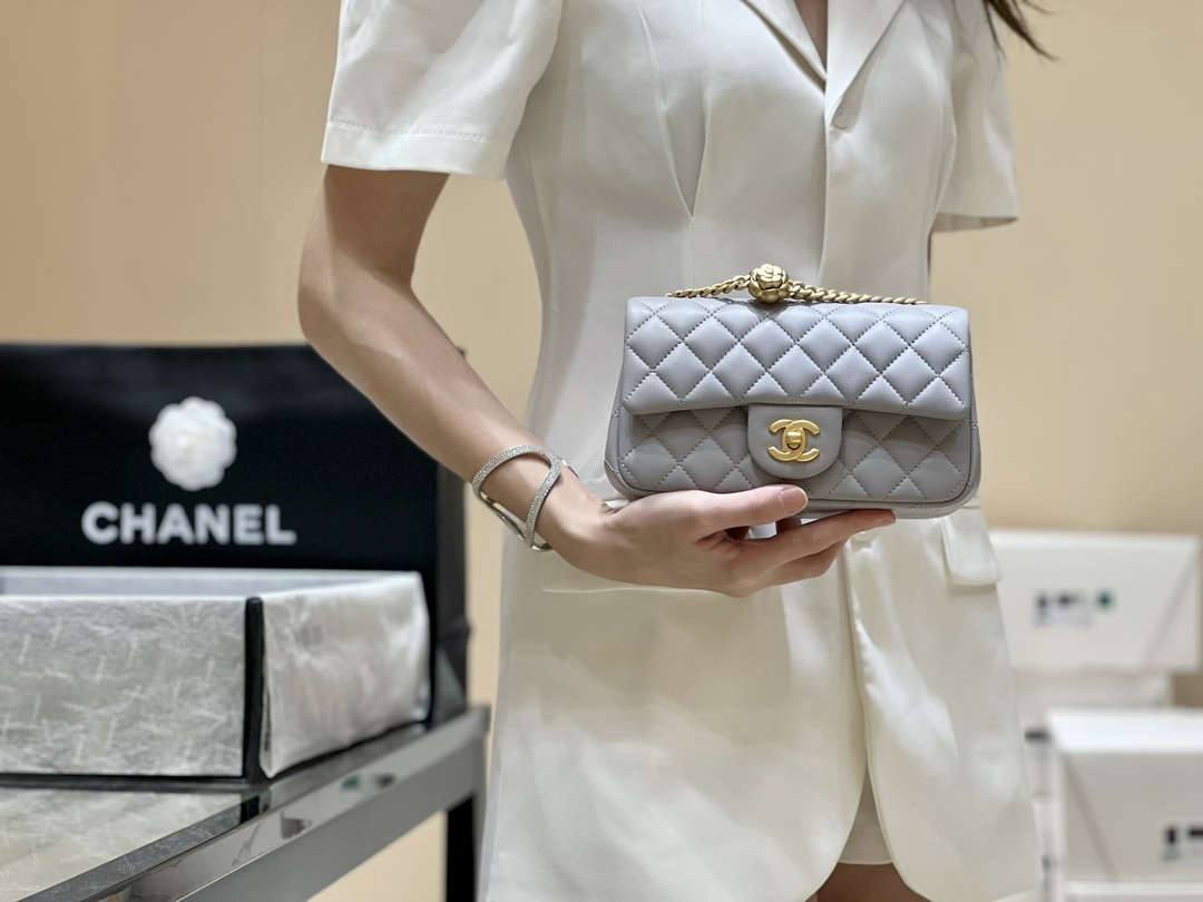 Ellebag’s Masterful Recreation of the Chanel 23S 4041 Blue Lambskin Flap Bag with Camellia Clasp(2024 Dec Updated)-Best Quality Fake Louis Vuitton Bag Online Store, Replica designer bag ru