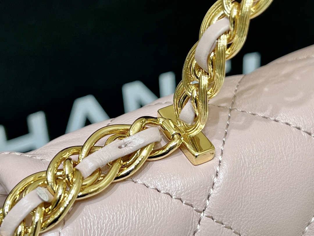 Ellebag’s Masterful Recreation of the Chanel 23S AS4023 Pink Gold Lambskin Top Handle Bag(2024 Dec Updated)-Best Quality Fake Louis Vuitton Bag Online Store, Replica designer bag ru