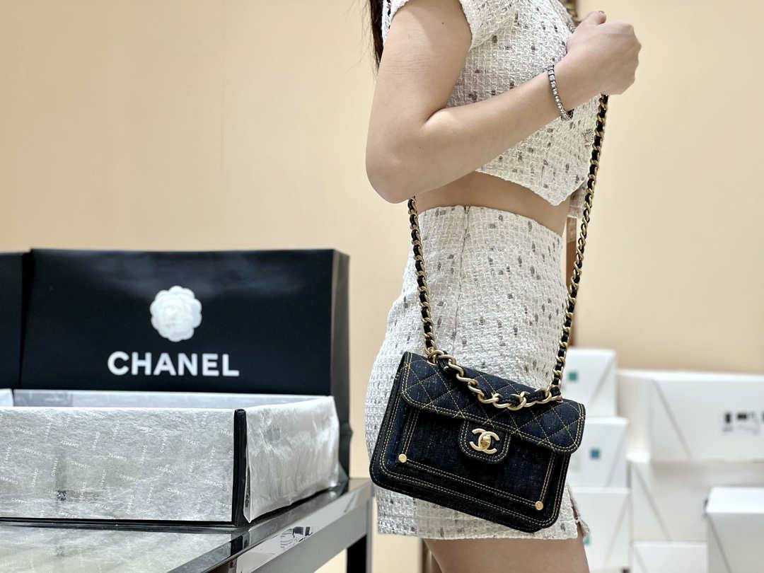 Ellebag’s Masterful Recreation of the Chanel 23S AS4051 Canvas Bag(2024 Dec Updated)-Bästa kvalitet Fake Louis Vuitton Bag Online Store, Replica designer bag ru