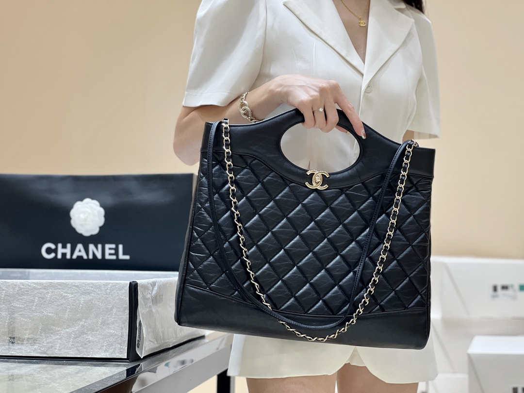 Ellebag’s Masterful Recreation of the AS1010 Chanel 31 Large Shopping Bag(2025 Jan Updated)-Bästa kvalitet Fake Louis Vuitton Bag Online Store, Replica designer bag ru