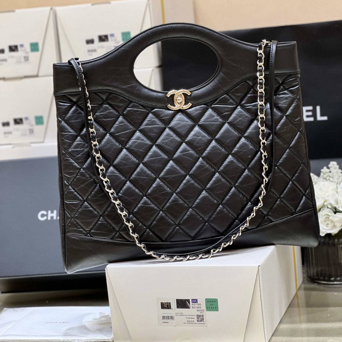 Ellebag’s Masterful Recreation of the AS1010 Chanel 31 Large Shopping Bag(2025 Jan Updated)-Bästa kvalitet Fake Louis Vuitton Bag Online Store, Replica designer bag ru