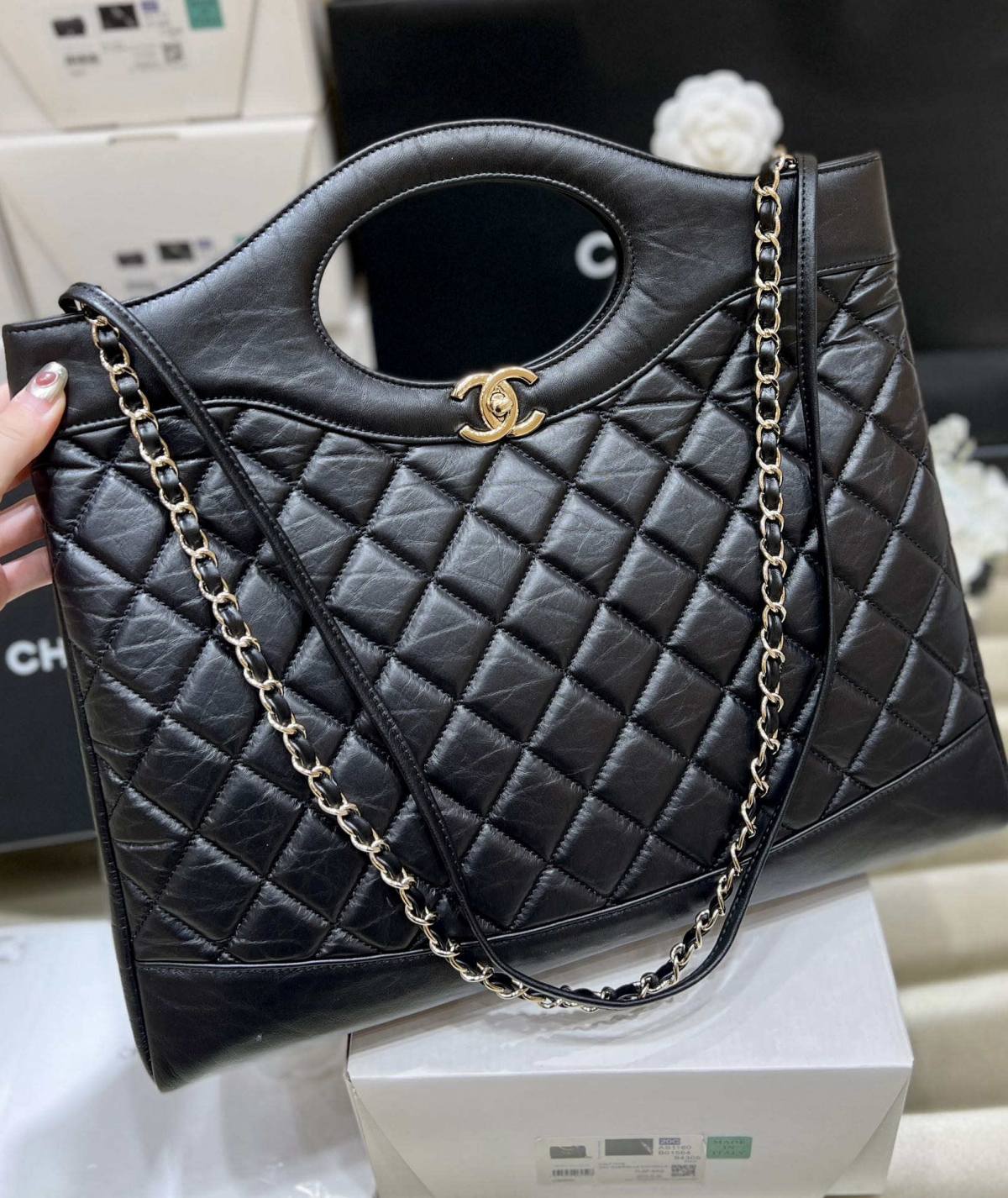 Ellebag’s Masterful Recreation of the AS1010 Chanel 31 Large Shopping Bag(2025 Jan Updated)-Bästa kvalitet Fake Louis Vuitton Bag Online Store, Replica designer bag ru