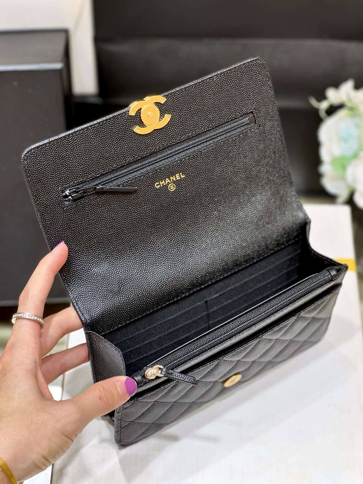 Ellebag’s Masterful Recreation of the Chanel AP3019 Caviar Leather Wallet on Chain(2025 Jan Updated)-ਵਧੀਆ ਕੁਆਲਿਟੀ ਨਕਲੀ ਲੁਈਸ ਵਿਟਨ ਬੈਗ ਔਨਲਾਈਨ ਸਟੋਰ, ਰਿਪਲੀਕਾ ਡਿਜ਼ਾਈਨਰ ਬੈਗ ru