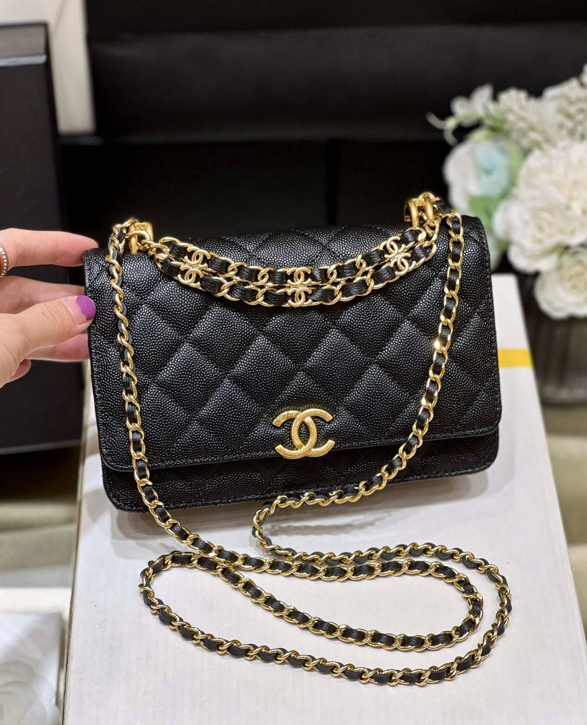 Ellebag’s Masterful Recreation of the Chanel AP3019 Caviar Leather Wallet on Chain(2025 Jan Updated)-ਵਧੀਆ ਕੁਆਲਿਟੀ ਨਕਲੀ ਲੁਈਸ ਵਿਟਨ ਬੈਗ ਔਨਲਾਈਨ ਸਟੋਰ, ਰਿਪਲੀਕਾ ਡਿਜ਼ਾਈਨਰ ਬੈਗ ru