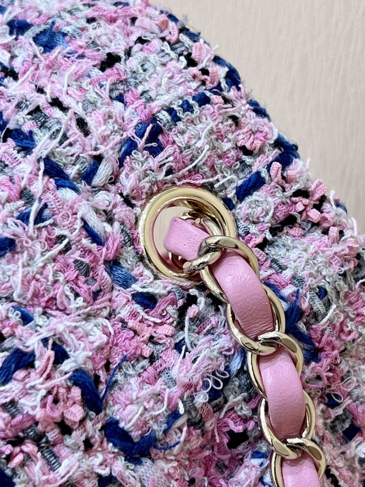 Ellebag’s Masterful Recreation of the Chanel CF 20cm AS1116 Pink Tweed Bag(2025 Jan Updated)-최고의 품질 가짜 루이비통 가방 온라인 스토어, 복제 디자이너 가방 ru