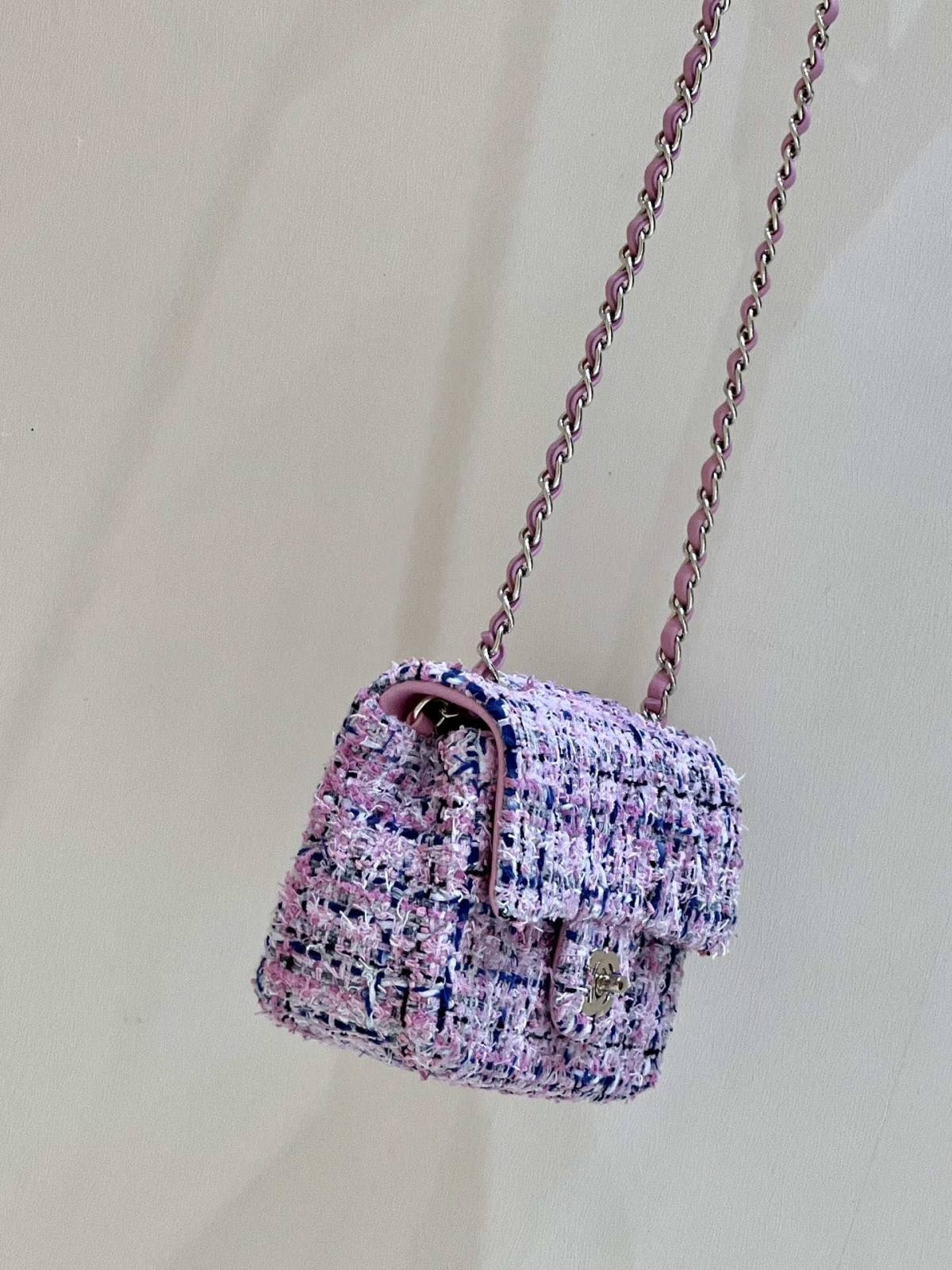 Ellebag’s Masterful Recreation of the Chanel CF 20cm AS1116 Pink Tweed Bag(2025 Jan Updated)-최고의 품질 가짜 루이비통 가방 온라인 스토어, 복제 디자이너 가방 ru