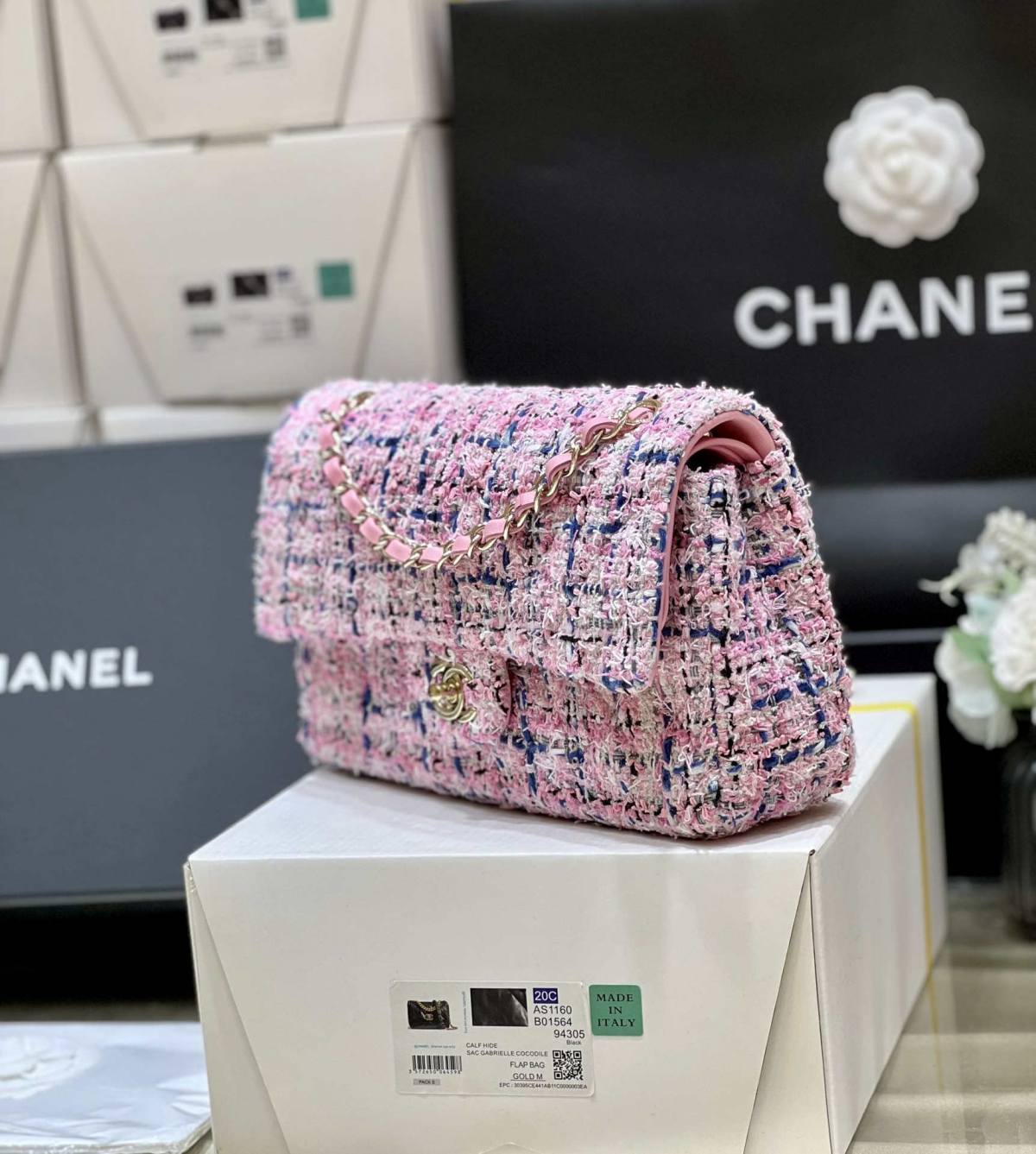 Ellebag’s Masterful Recreation of the Chanel CF 1112 Pink Tweed Bag(2025 Jan Updated)-Best Quality Fake Louis Vuitton Bag Online Store, Replica designer bag ru