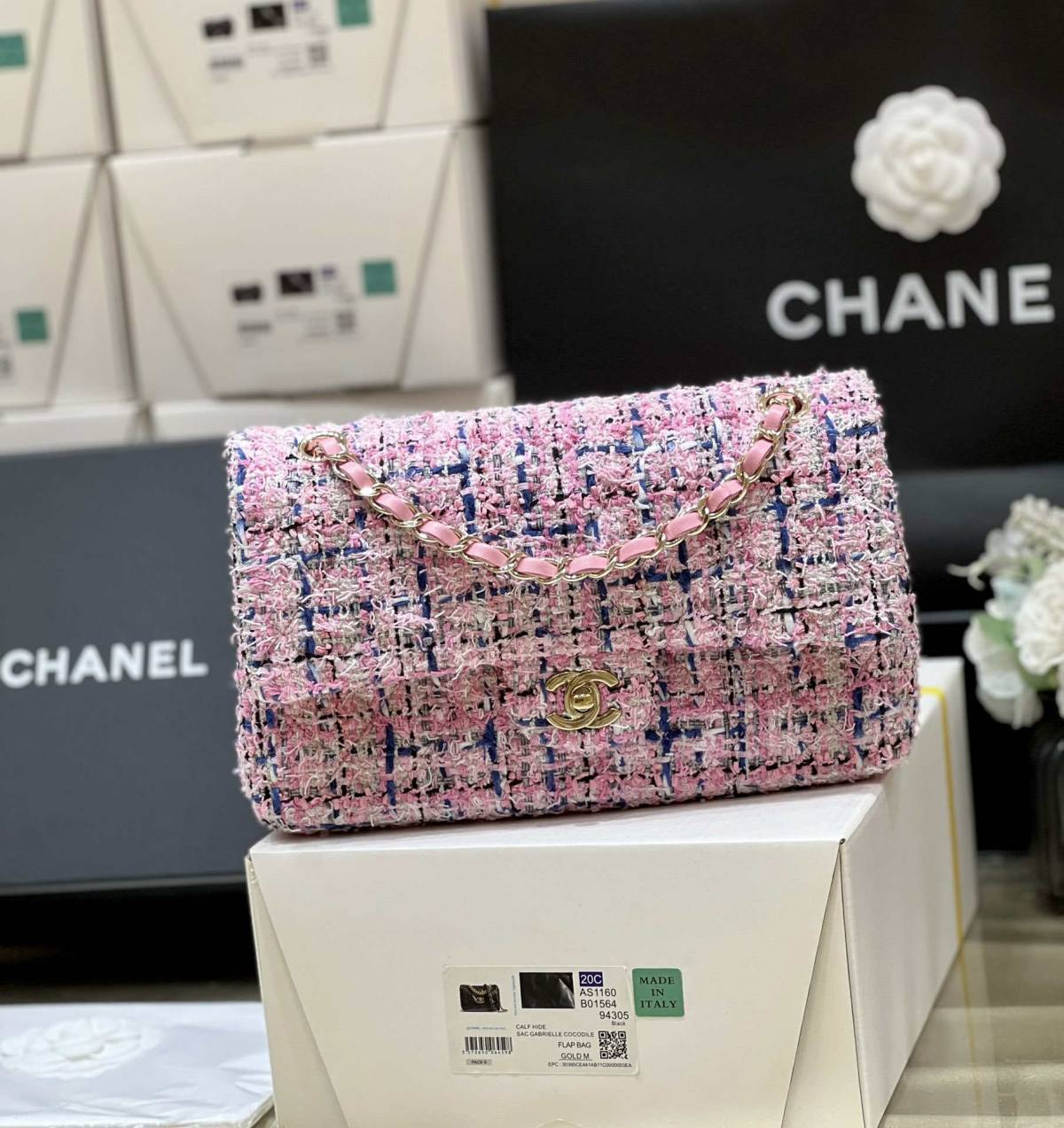 Ellebag’s Masterful Recreation of the Chanel CF 1112 Pink Tweed Bag(2025 Jan Updated)-Best Quality Fake Louis Vuitton Bag Online Store, Replica designer bag ru