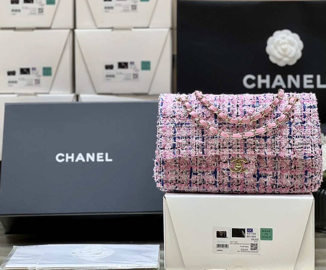 Ellebag’s Masterful Recreation of the Chanel CF 1112 Pink Tweed Bag(2025 Jan Updated)-Best Quality Fake Louis Vuitton Bag Online Store, Replica designer bag ru