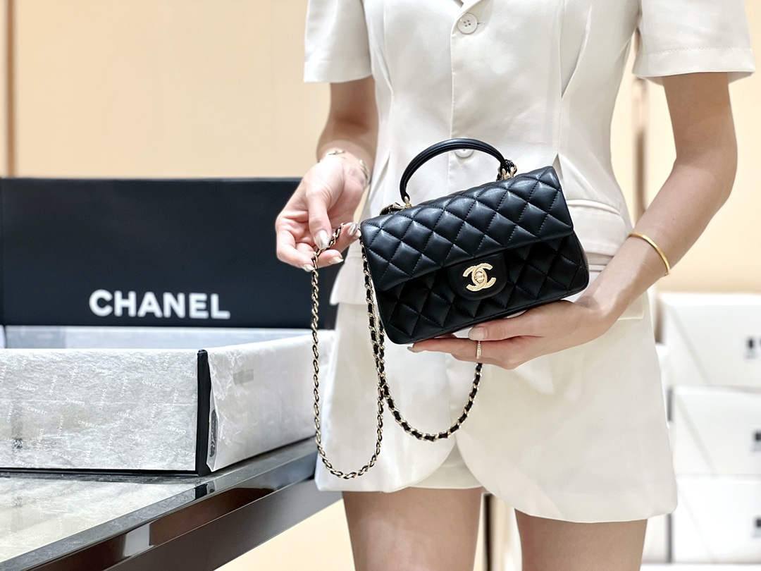 Ellebag’s Masterful Recreation of the Chanel Classic Flap Mini Handle AP2431: A Journey Through Three Exquisite Hues(2025 Jan Updated)-Best Quality Fake Louis Vuitton Bag Online Store, Replica designer bag ru